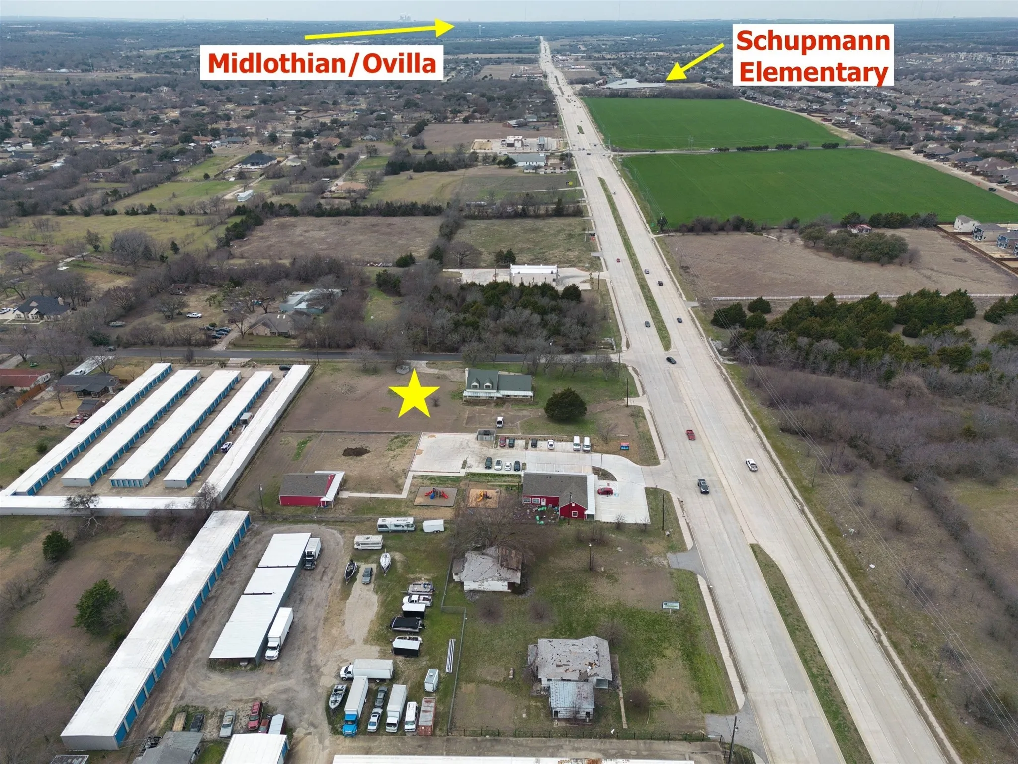 Office For Sale in Ellis County , 2611 Ovilla Road, Red Oak, Texas 75154, 0, 0, Garage spaces, 0 Sqft, built in 1985, Preowned, Price $960,000, mls#20837428, Real Estate Agent in Red Oak, Homes For Sale in Ellis county, Homes For Sale in Red Oak, Realtor in Red Oak Texas, Real Estate Brokerage Independent Realty Texas, Luminita Cordes Realtor
