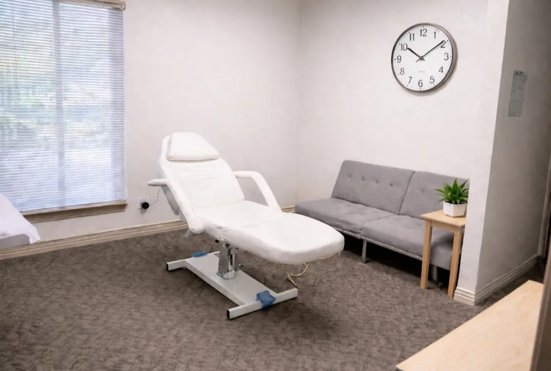 One of five treatment rooms.