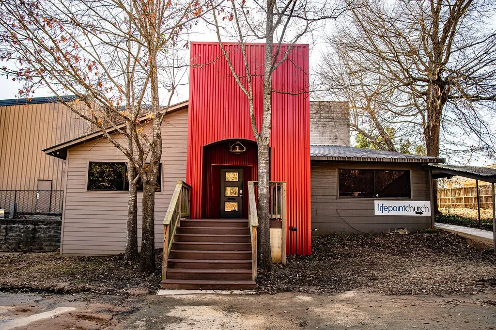 Offices with separate parking in back of building