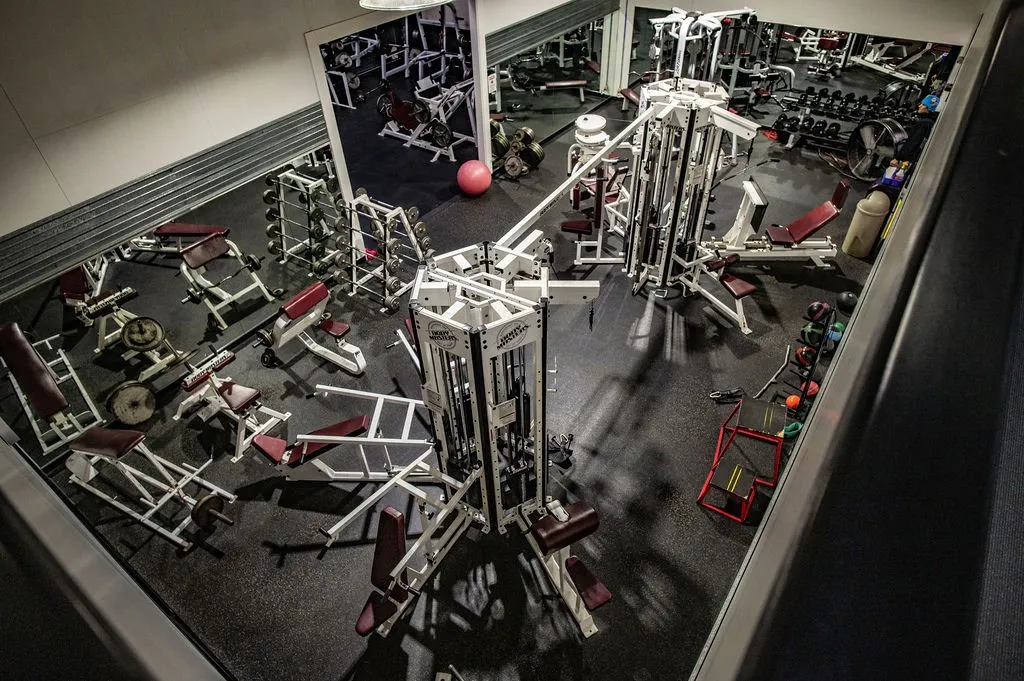View of workout area from indoor track