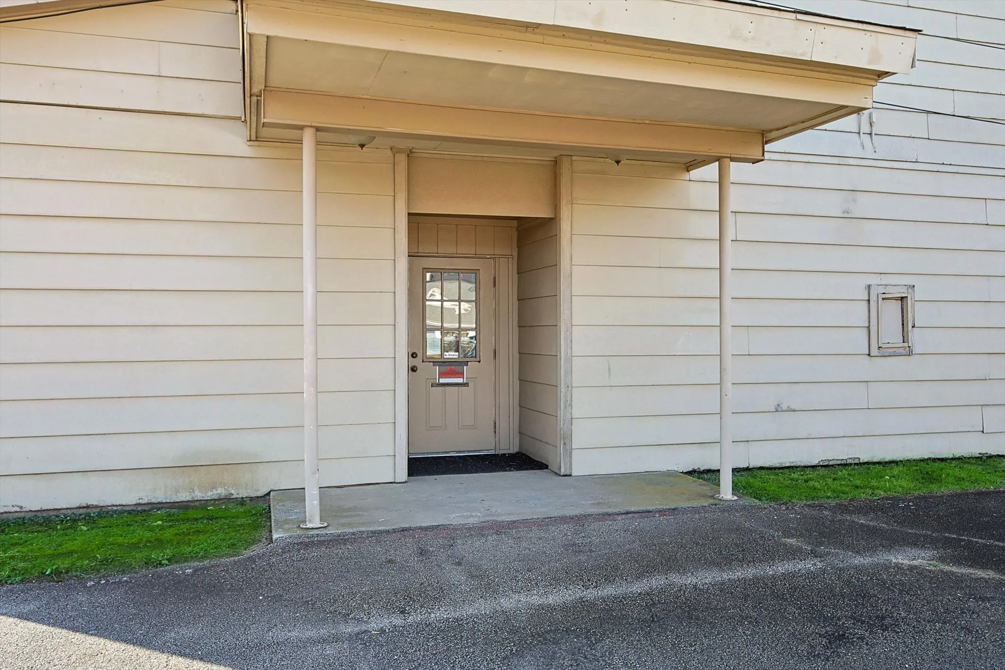 View of side entrance to property