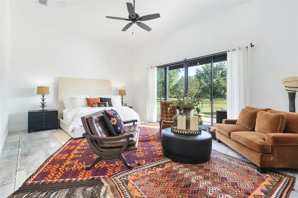 Bedroom featuring access to exterior