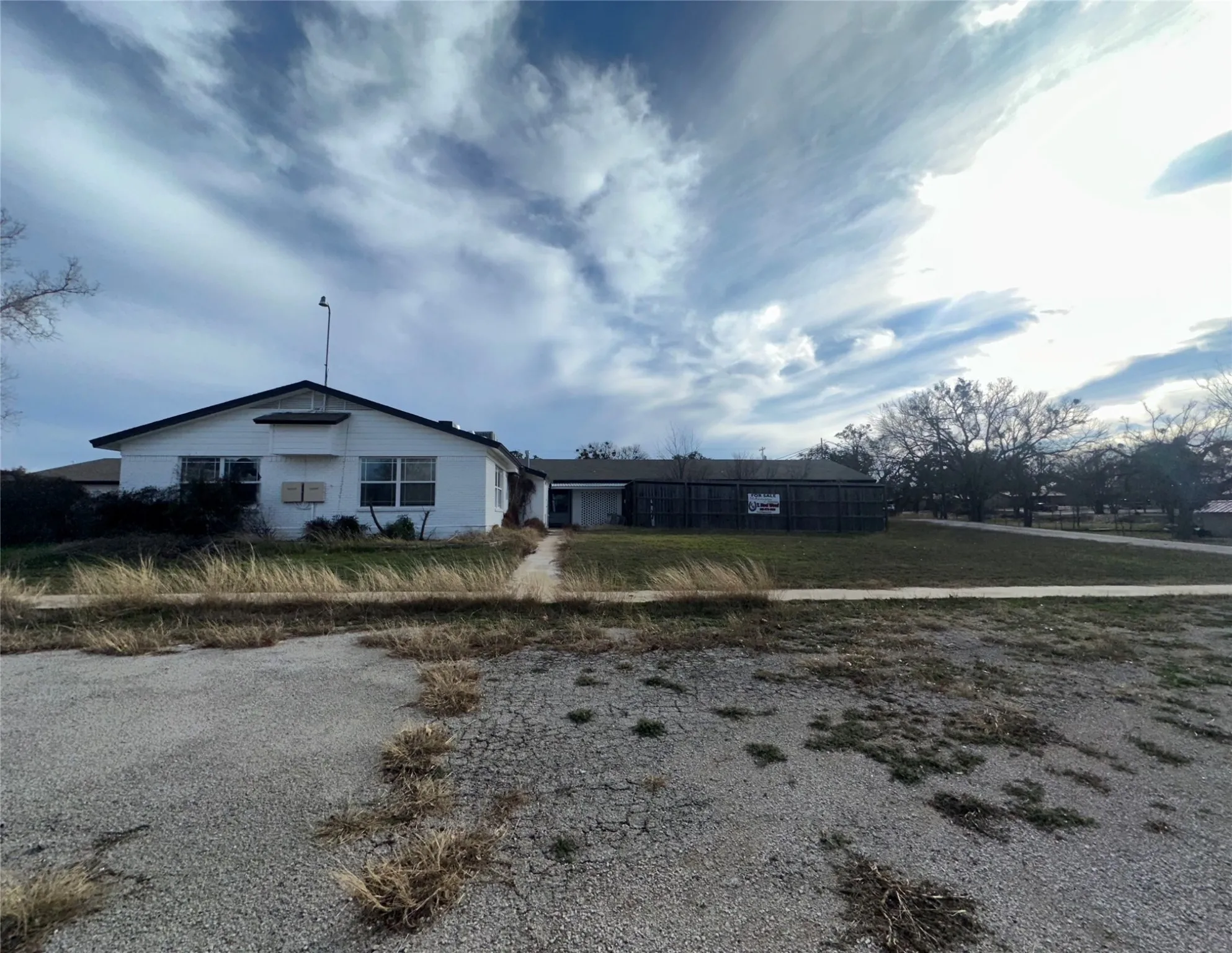 View of single story home