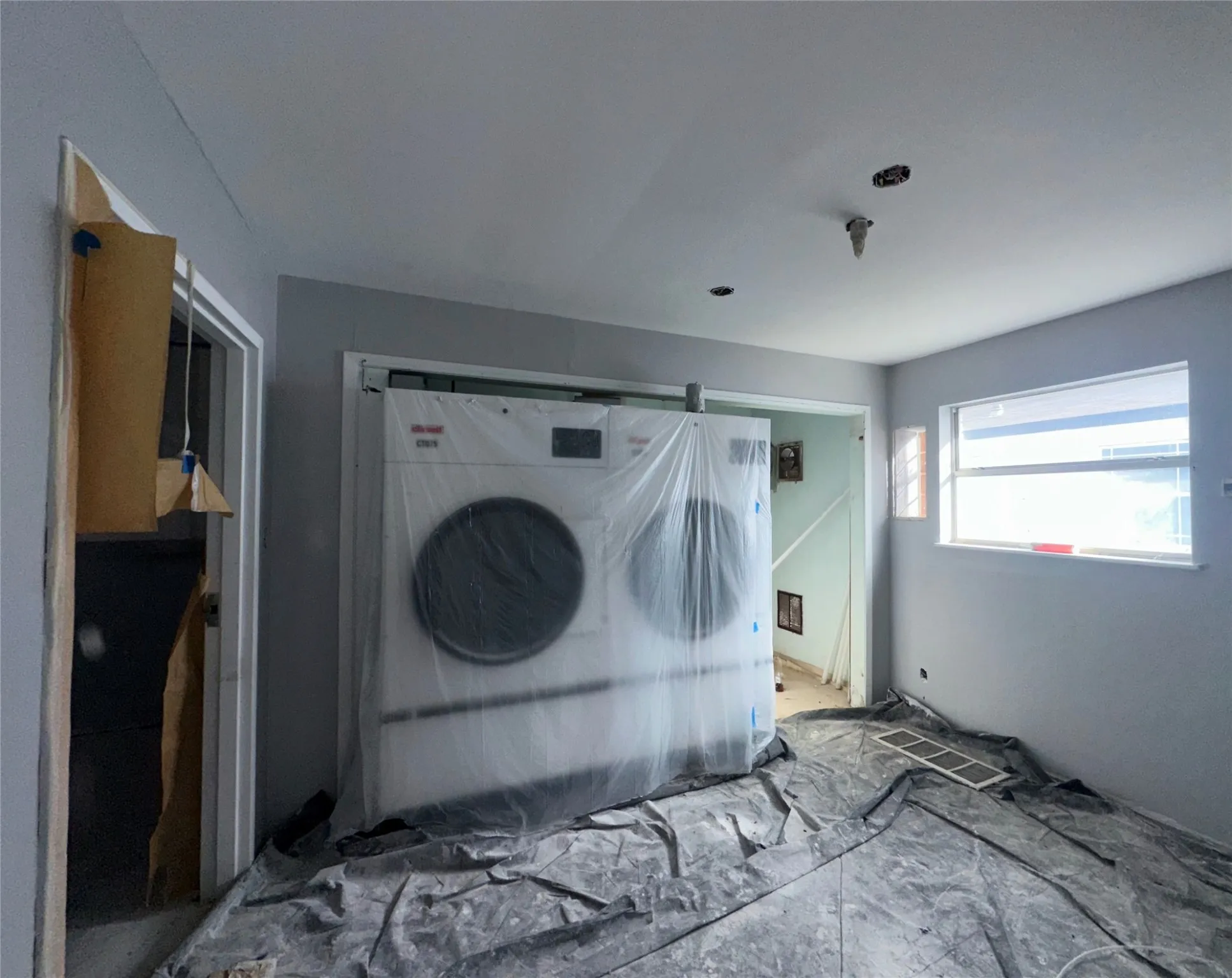 View of laundry area