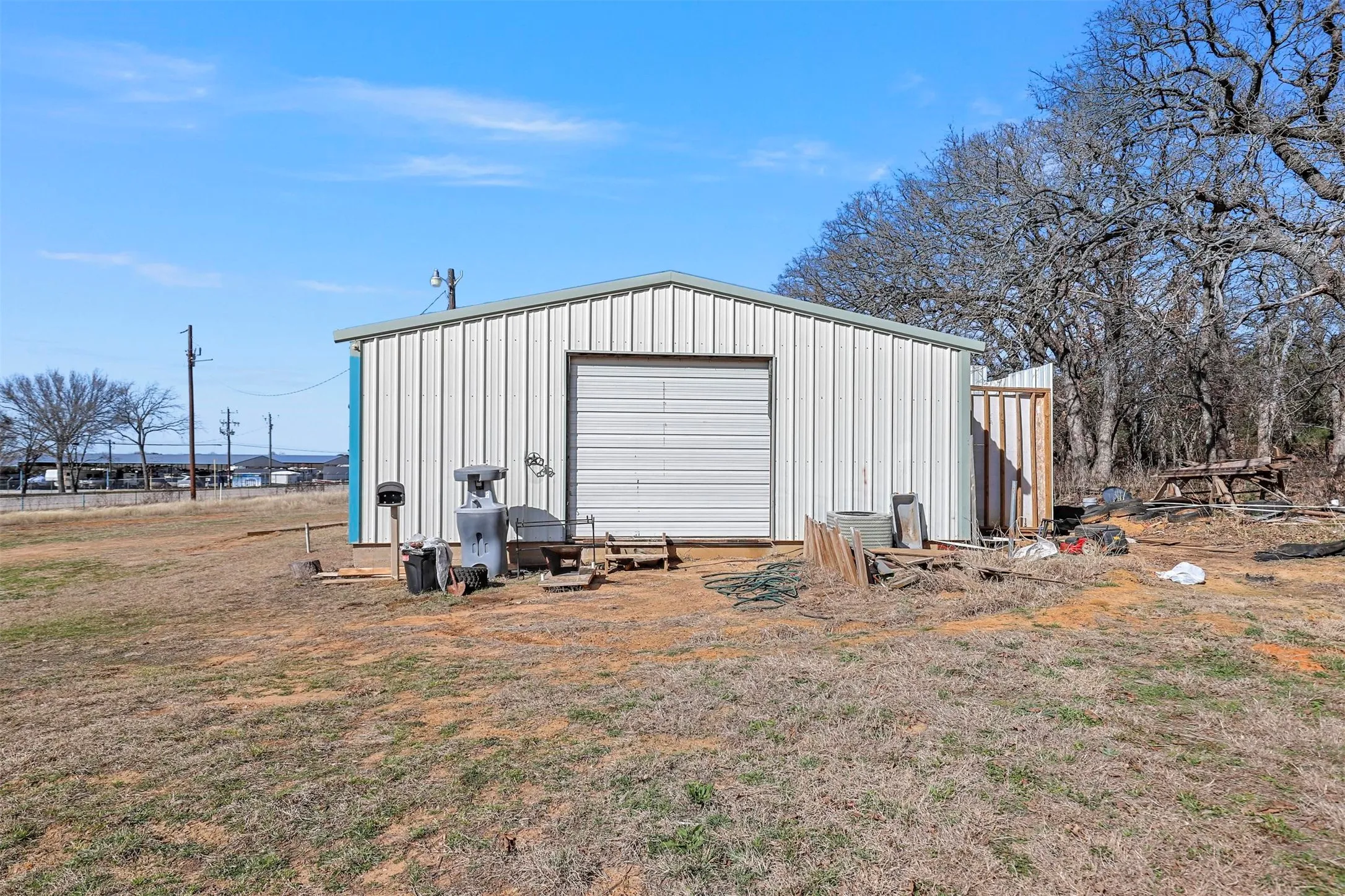 View of outbuilding with an outdoor structure
