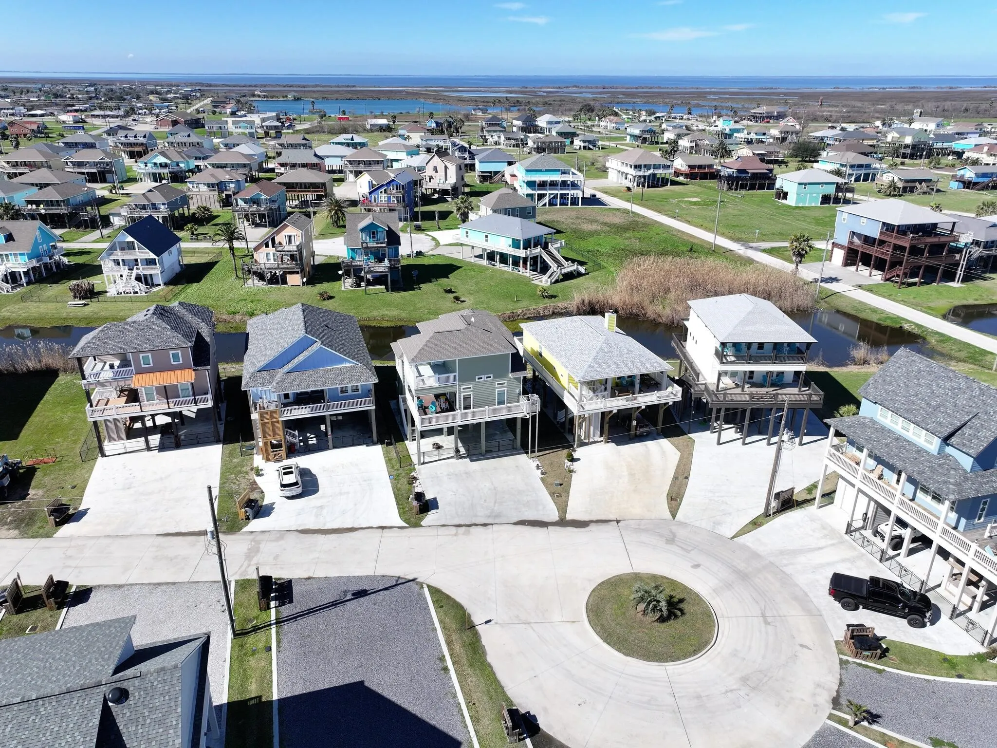 Drone / aerial view with a residential view