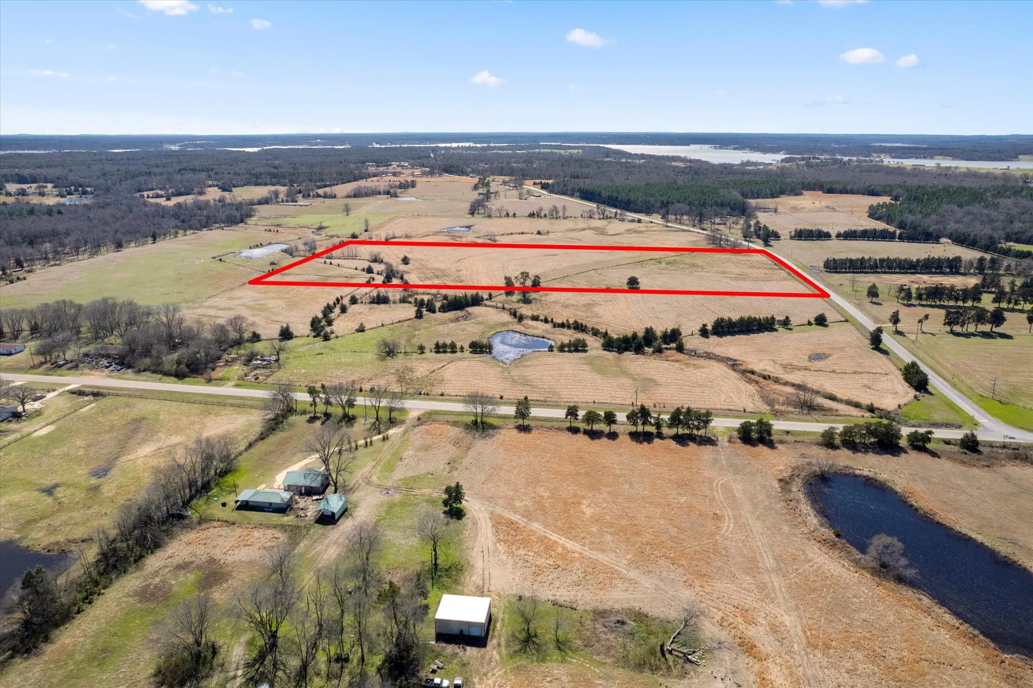 Drone / aerial view with a rural view