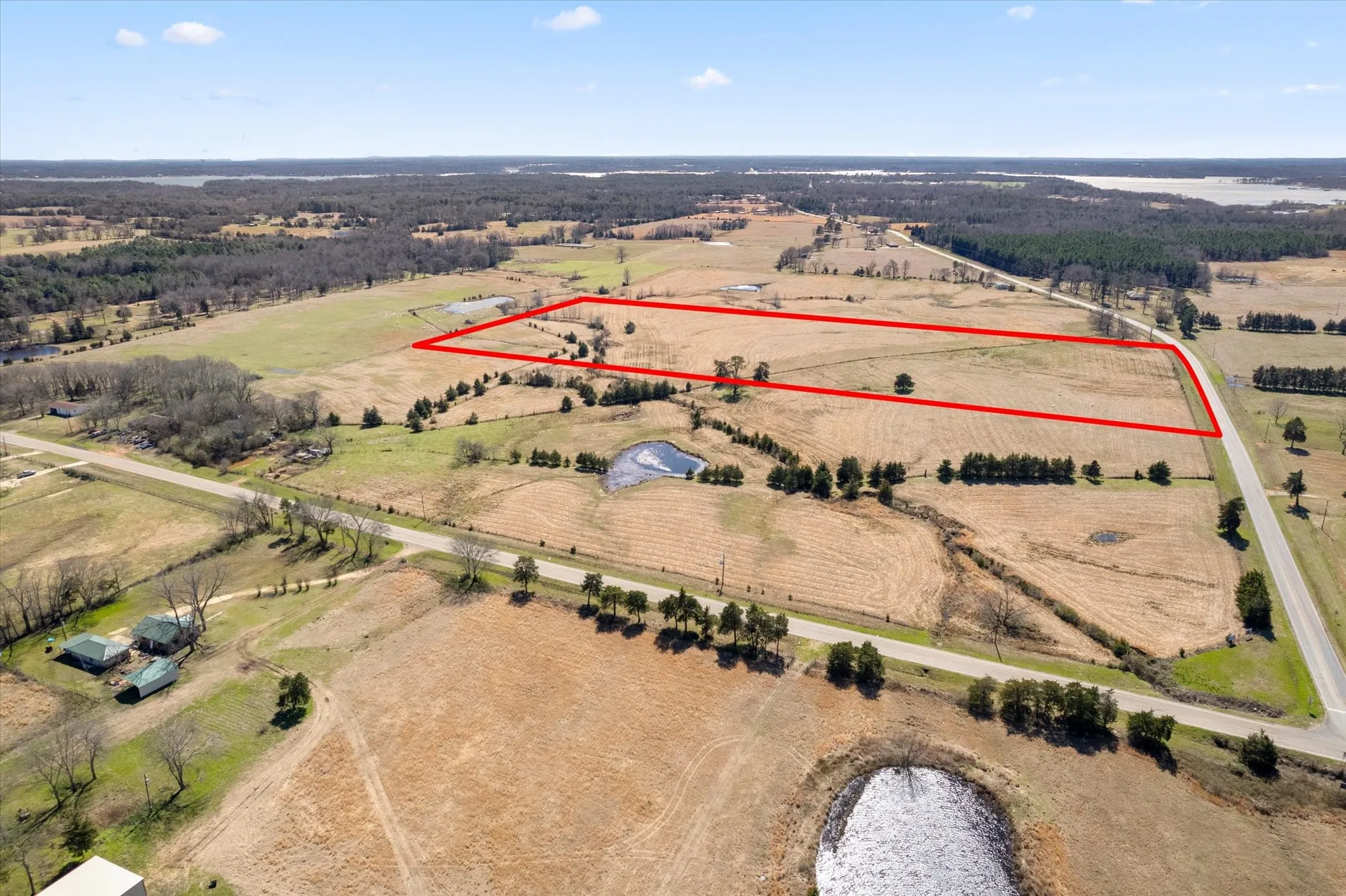 Aerial view featuring a rural view