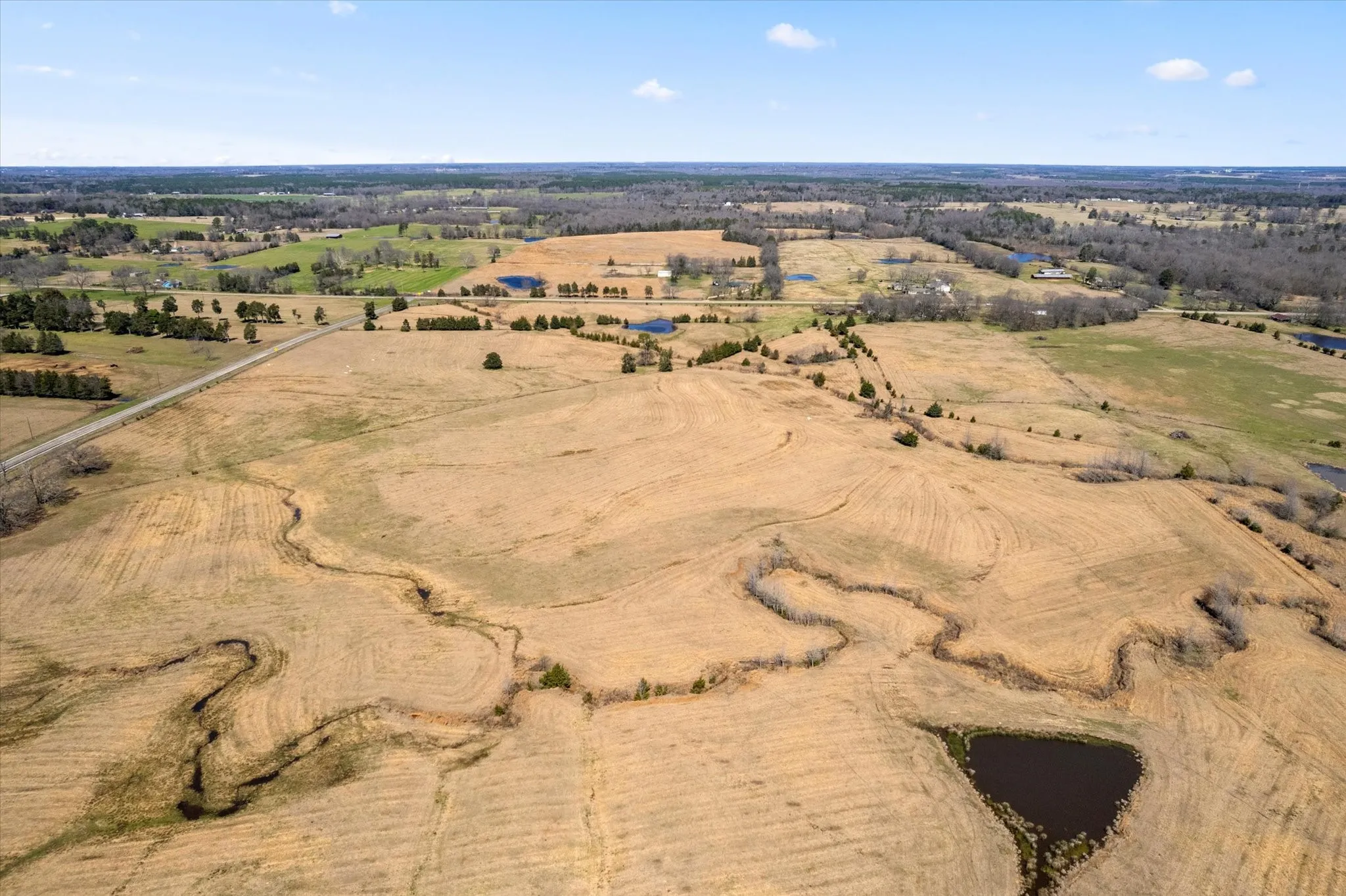 Bird's eye view with a rural view
