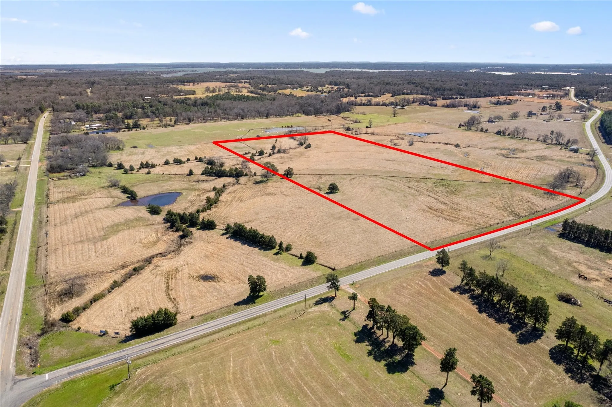 Aerial view featuring a rural view