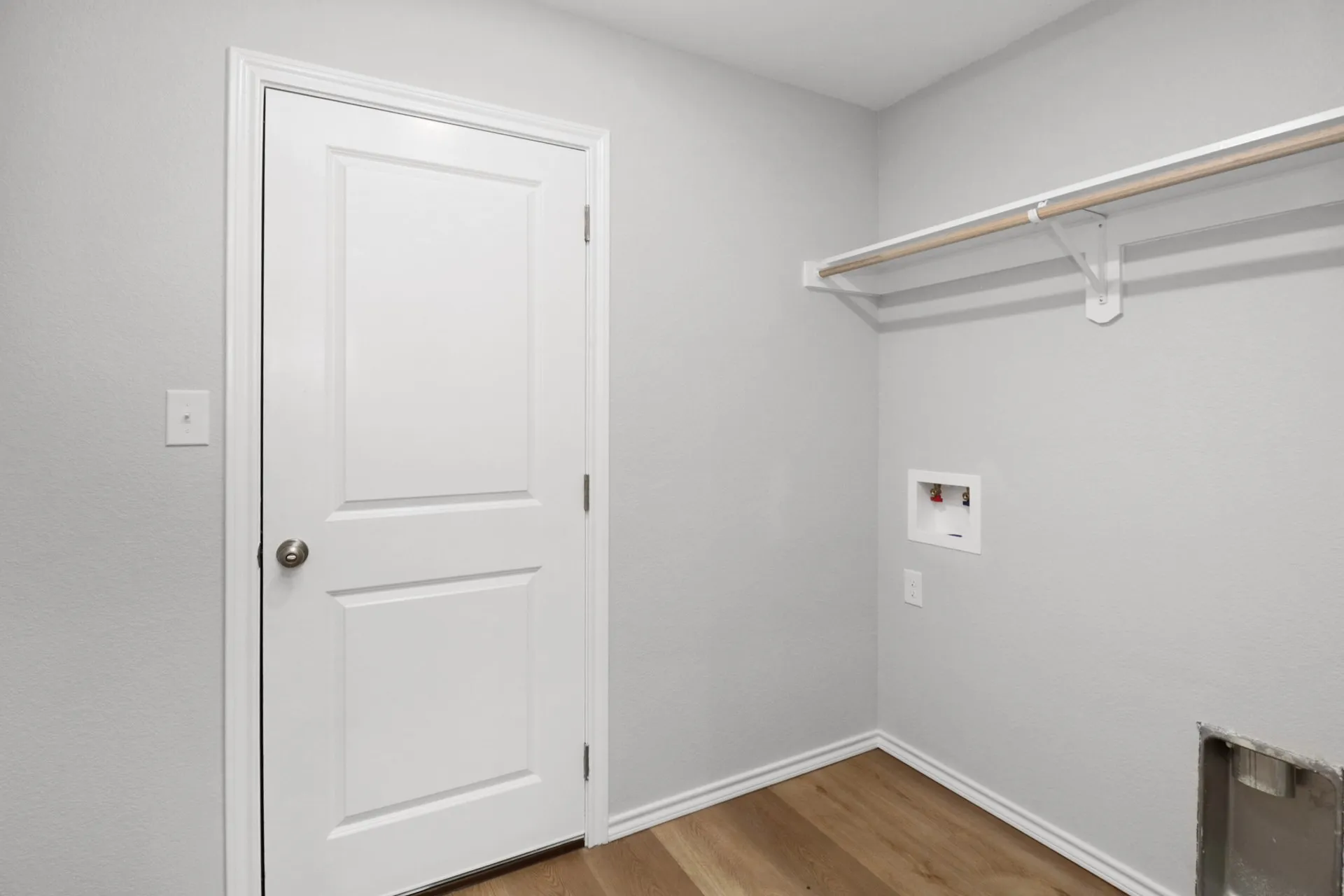 Door to Two-Car Garage