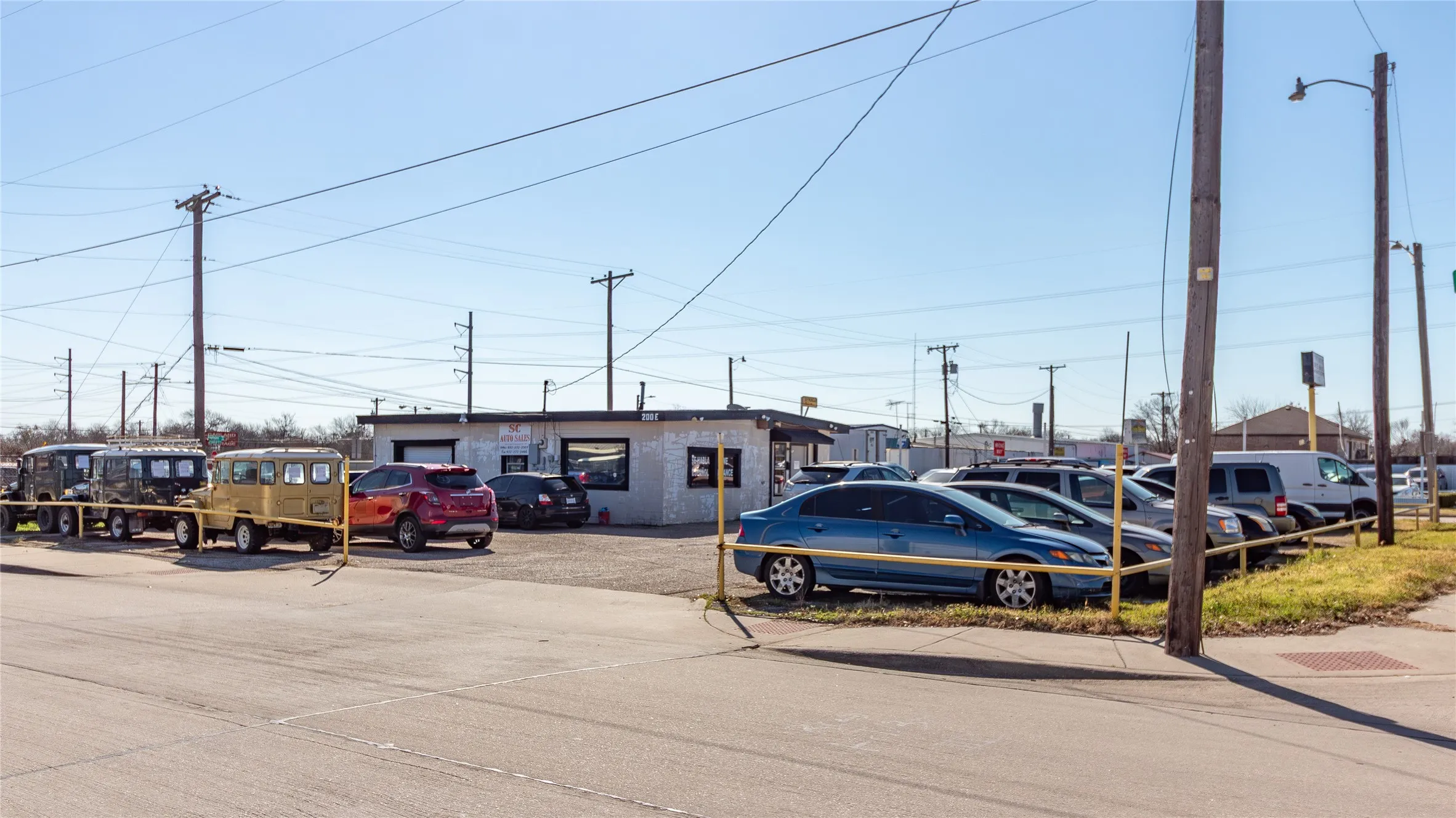 View of uncovered parking lot
