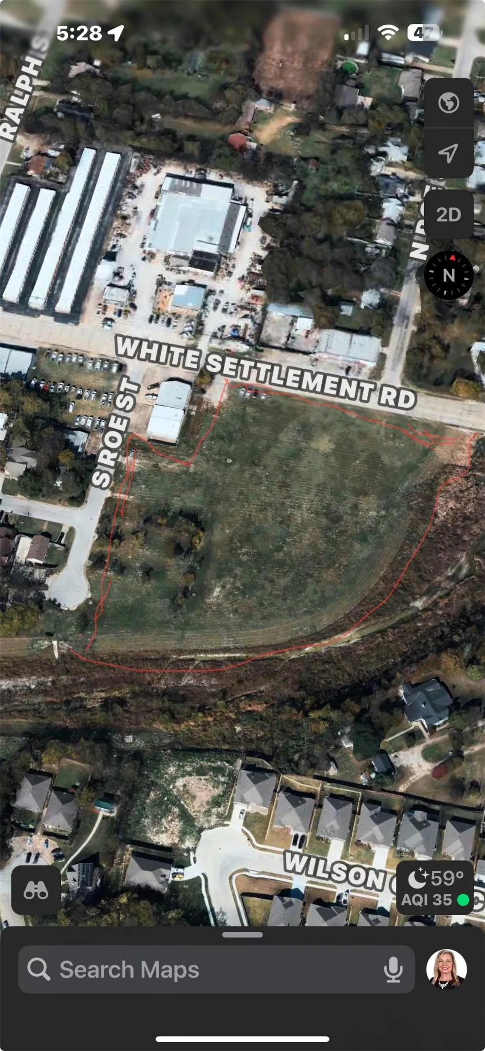 Map location