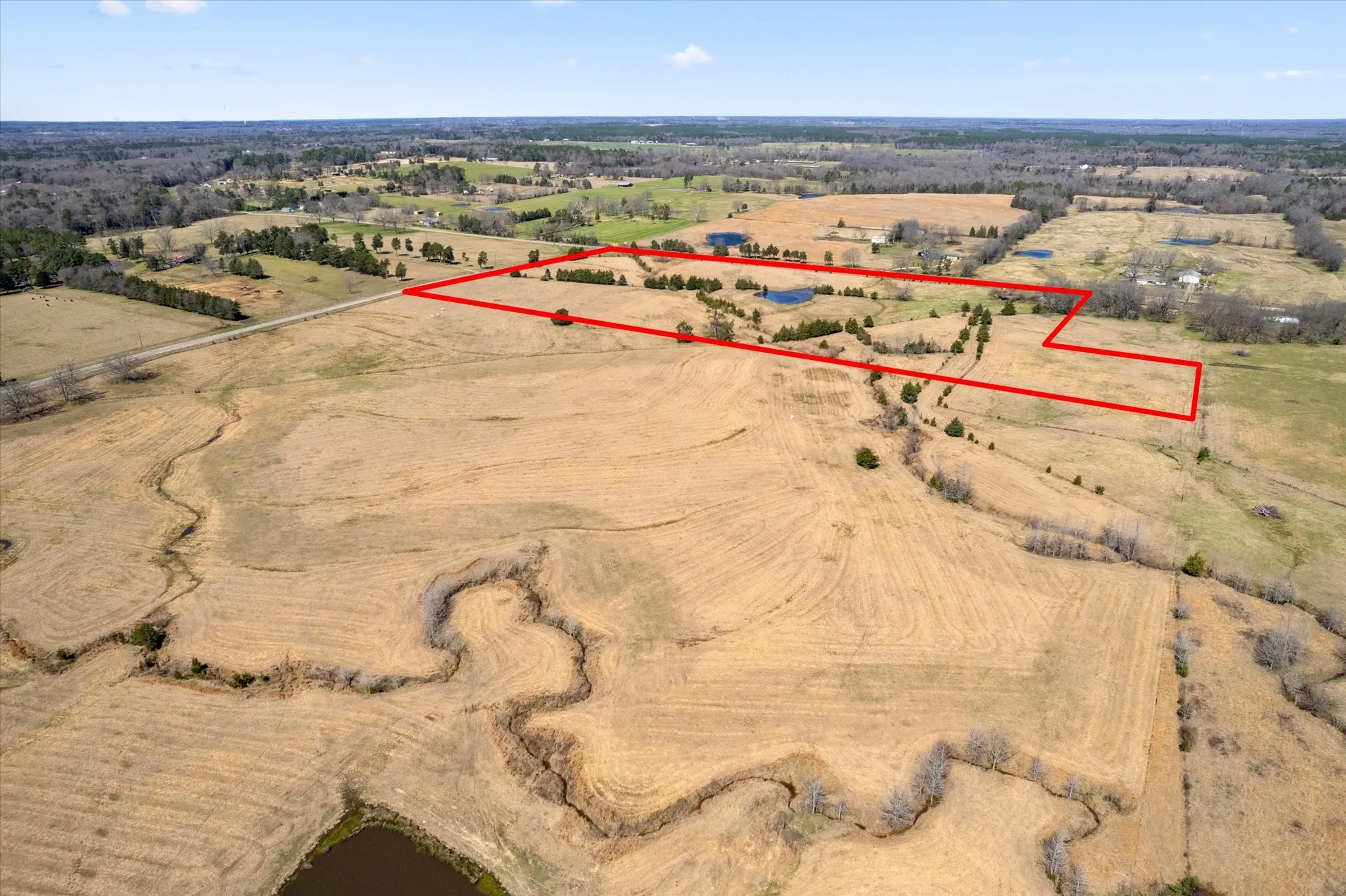 Aerial view featuring a rural view
