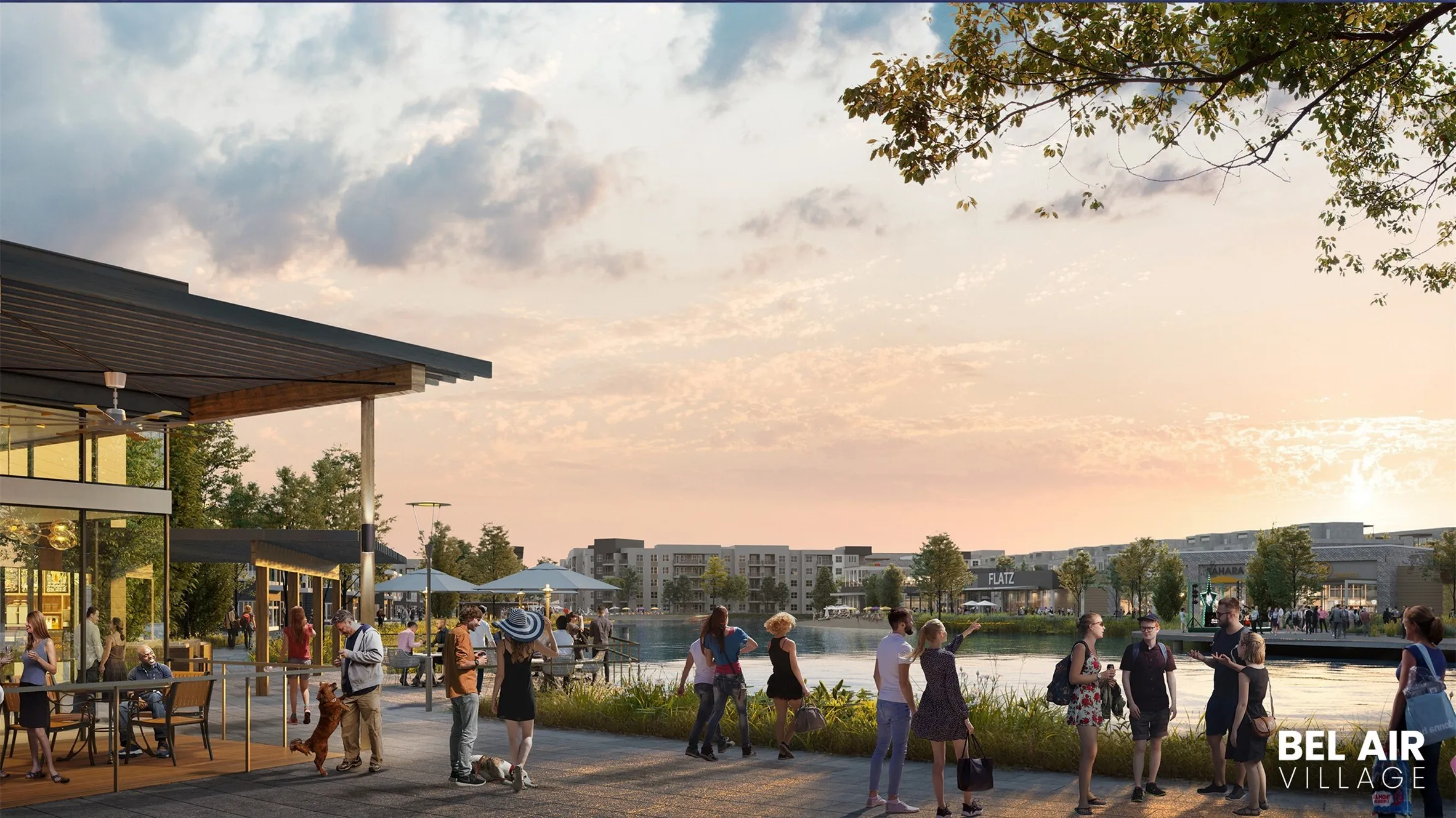 View of property's community with a water view