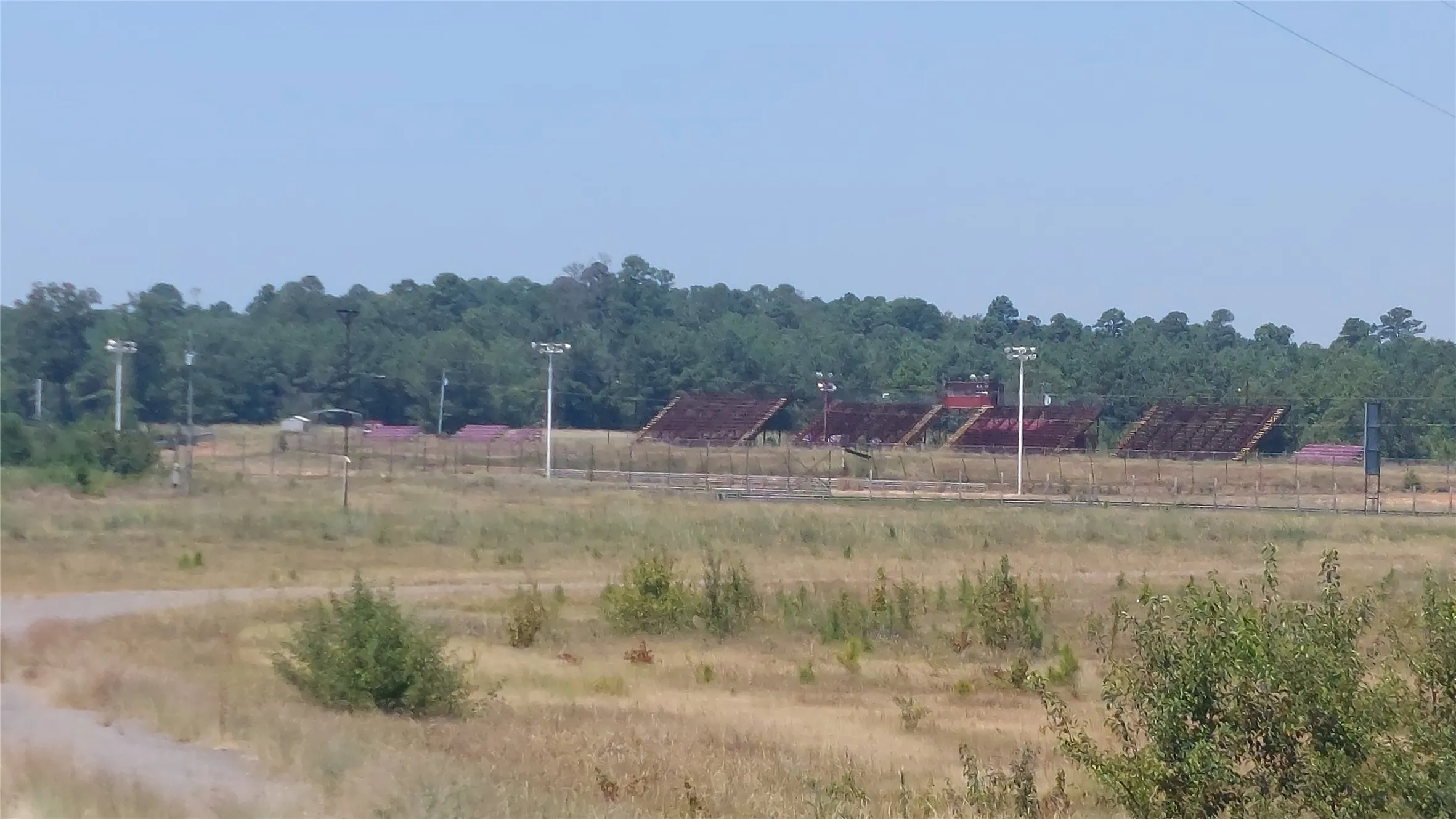 View of playground with a rural view