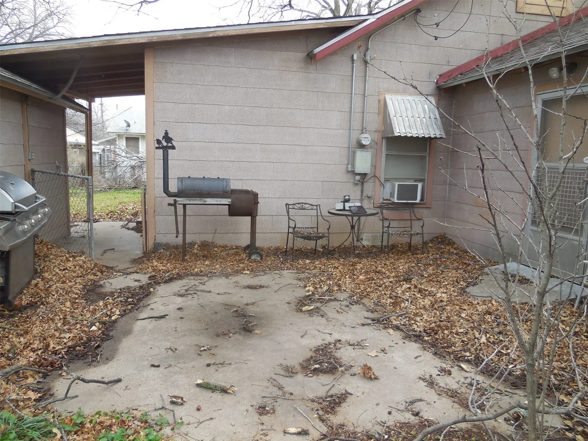 Concrete patio