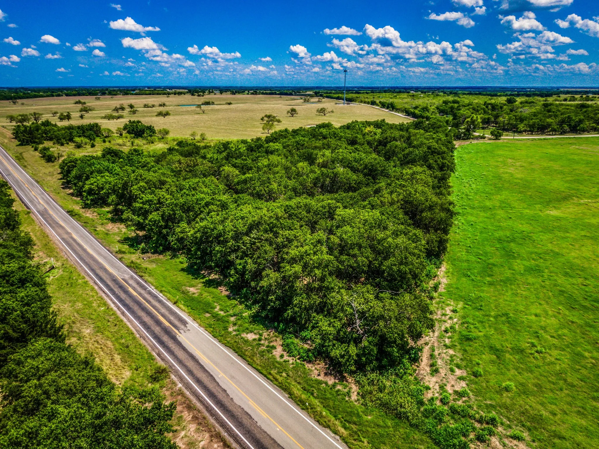 Drone / aerial view with a rural view