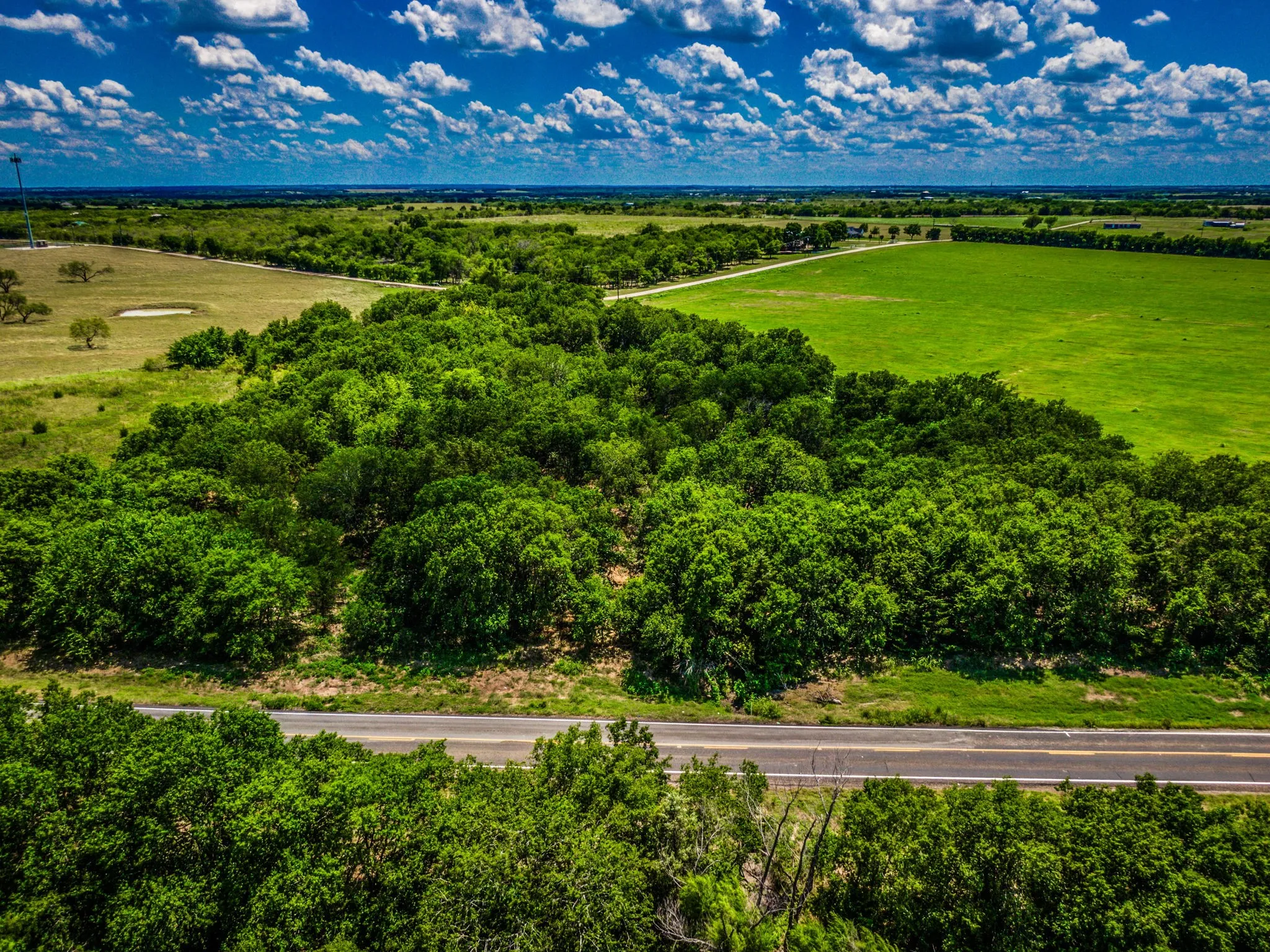 Aerial view featuring a rural view