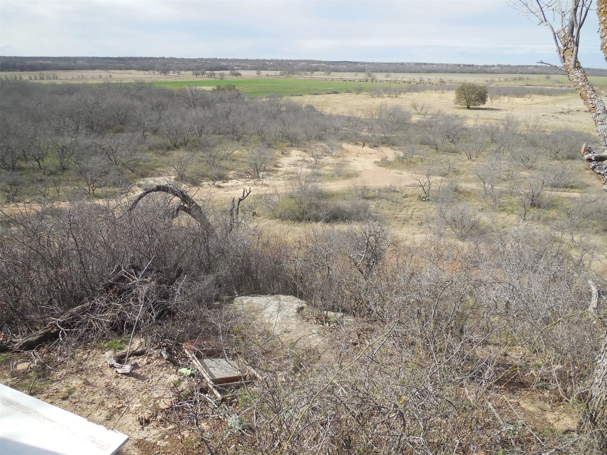 View from on to of hill.