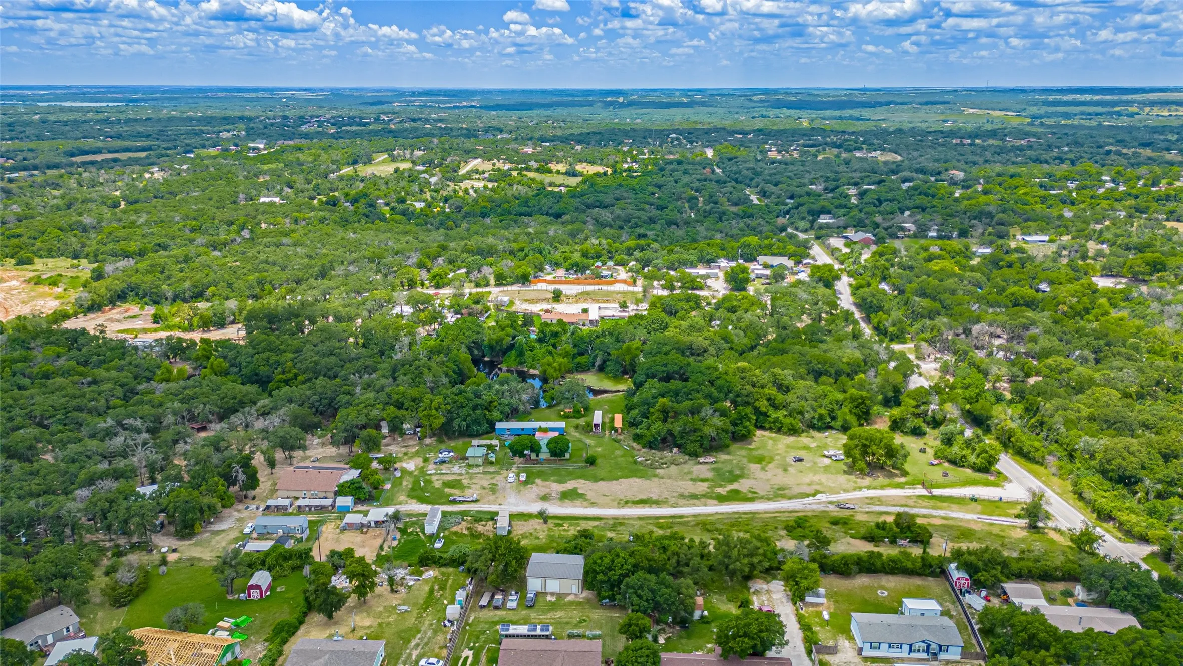 Aerial overview of property's location
