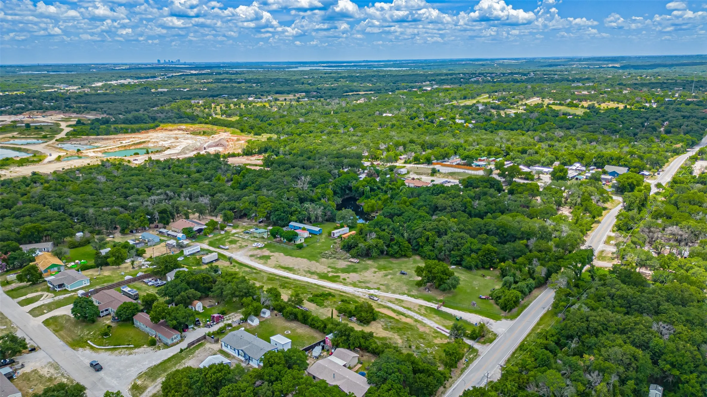 Aerial view of property and surrounding area