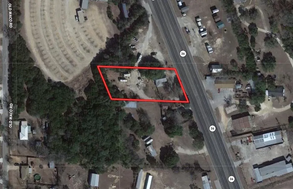 Map / location with property parcel outlined