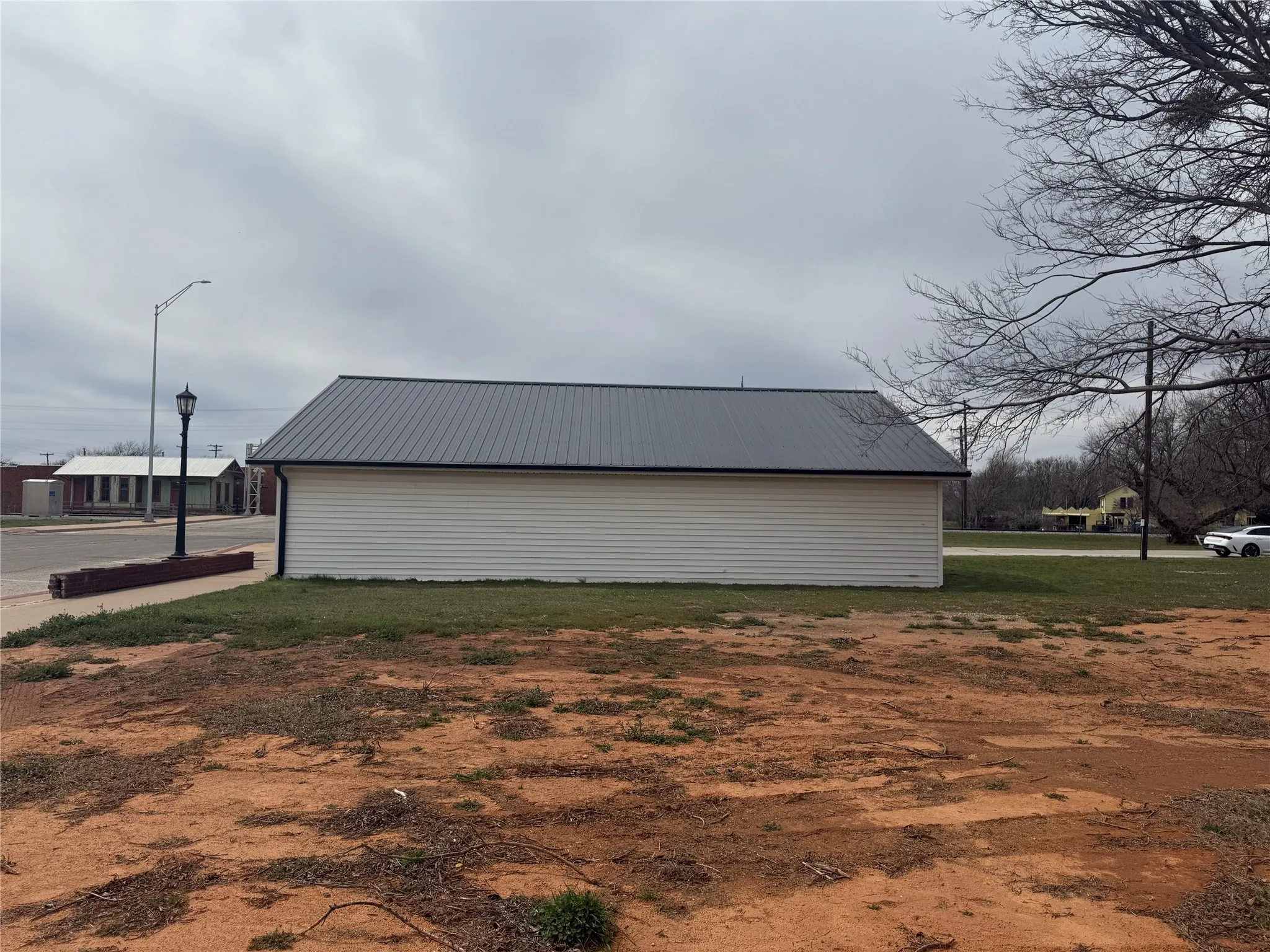 View of pole building
