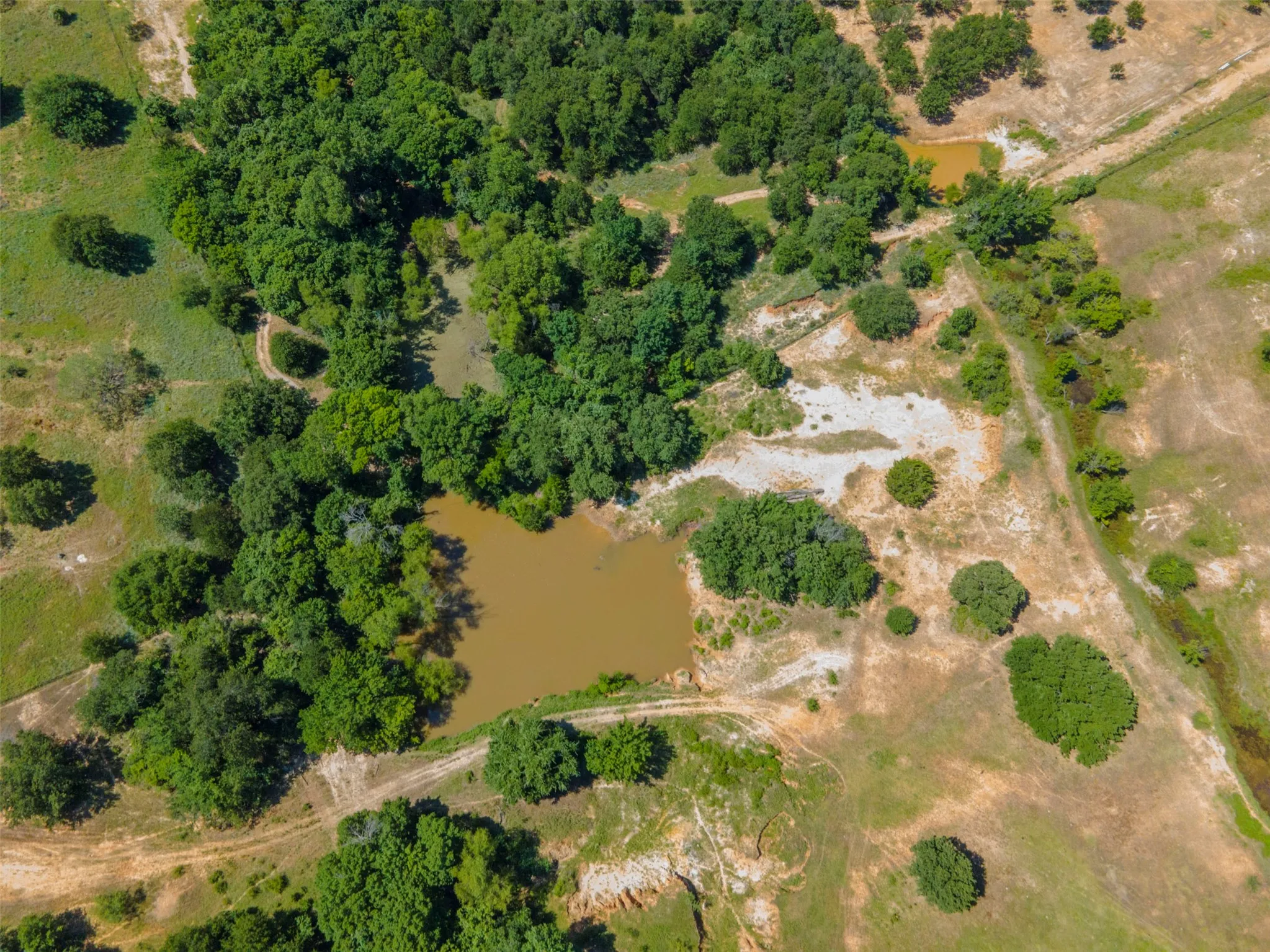 4 ponds located on the land
