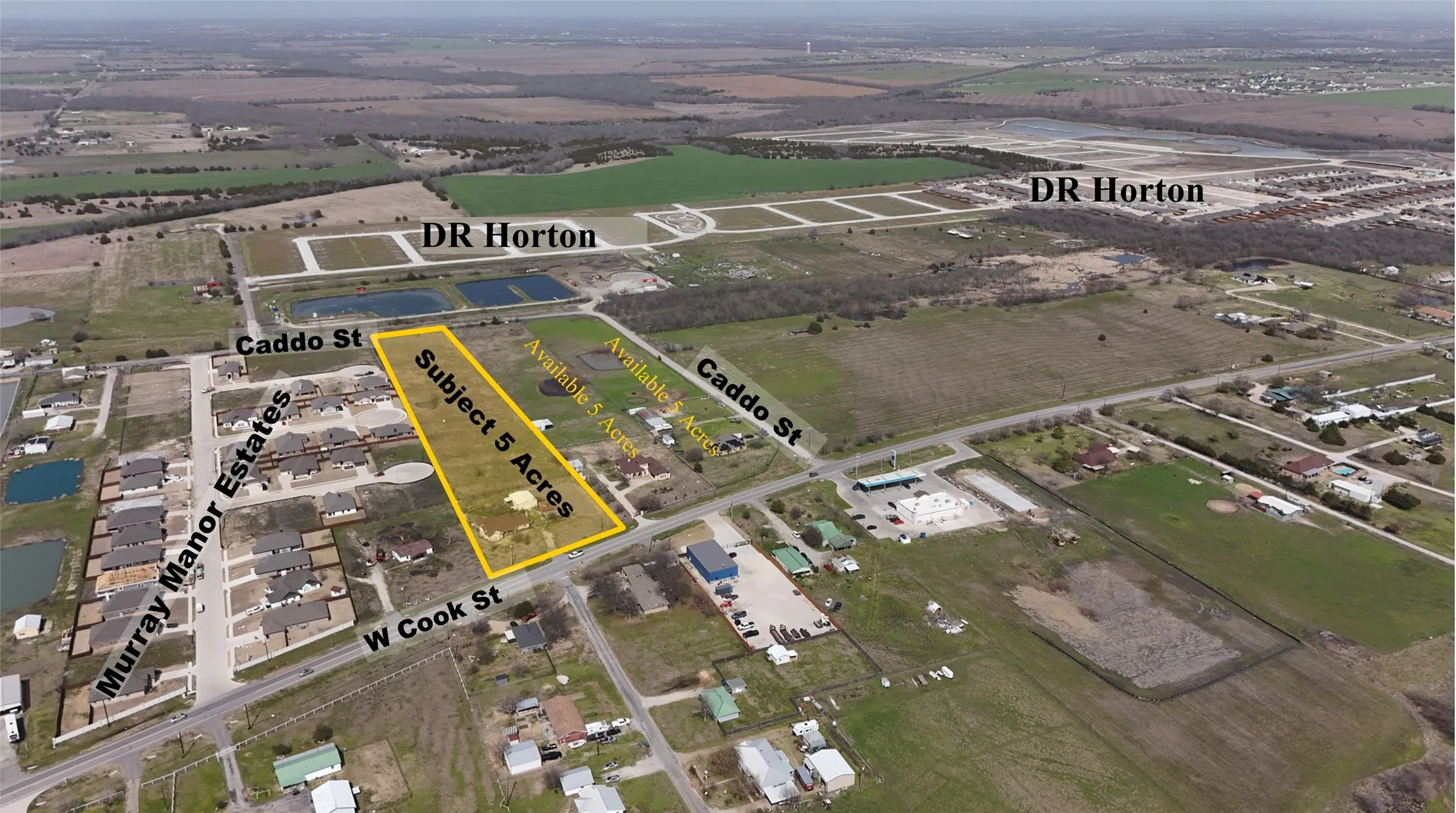 Aerial of developments
