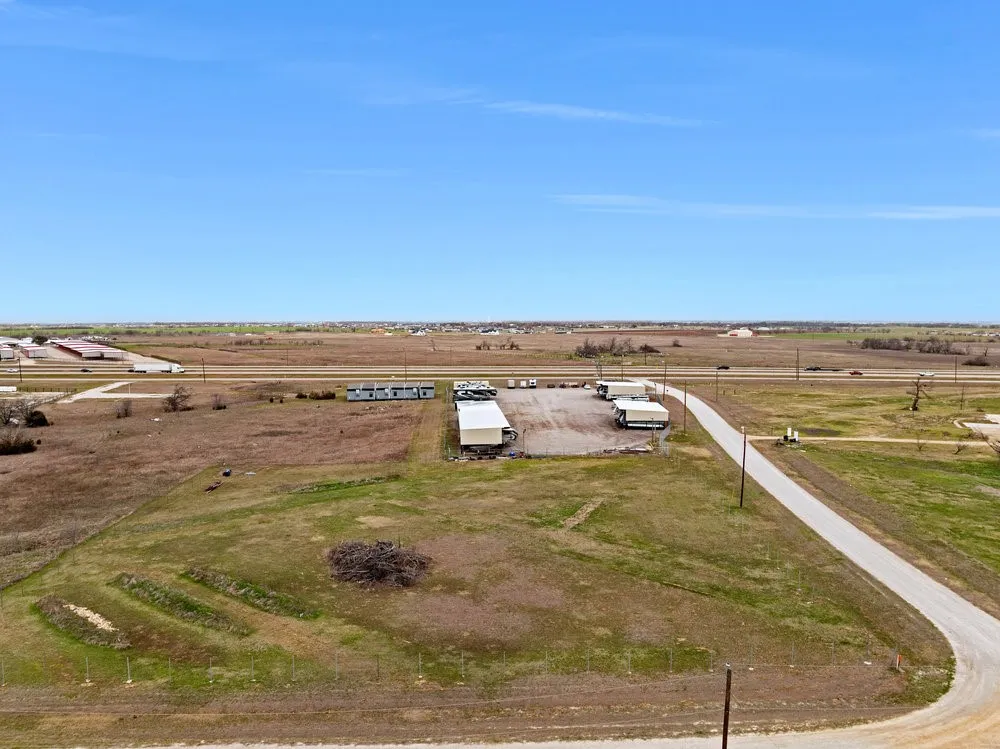 Aerial view with a rural view