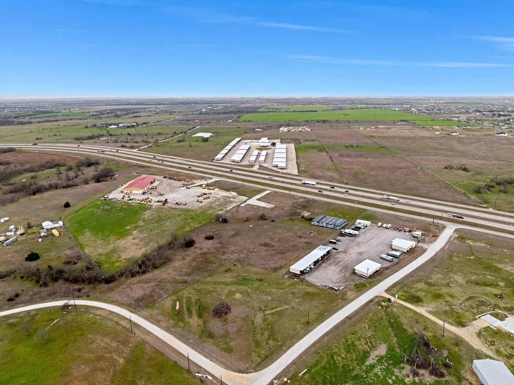 Aerial view with a rural view