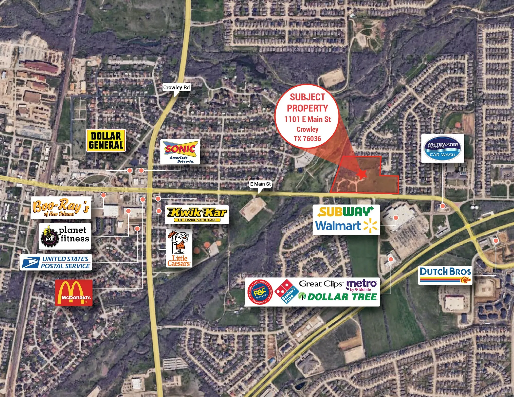Unimproved Land For Sale in Tarrant County , 1101 E Main Street, Crowley, Texas 76036, 0, 0, Garage spaces, 0 Sqft, built in 0, Price $2,943,567, mls#20879918, Real Estate Agent in Crowley, Homes For Sale in Tarrant county, Homes For Sale in Crowley, Realtor in Crowley Texas, Real Estate Brokerage Independent Realty Texas, Luminita Cordes Realtor