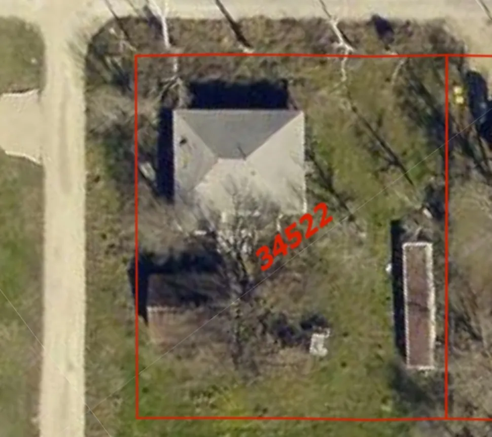 Approximate Lot Lines (Falls CAD Map)