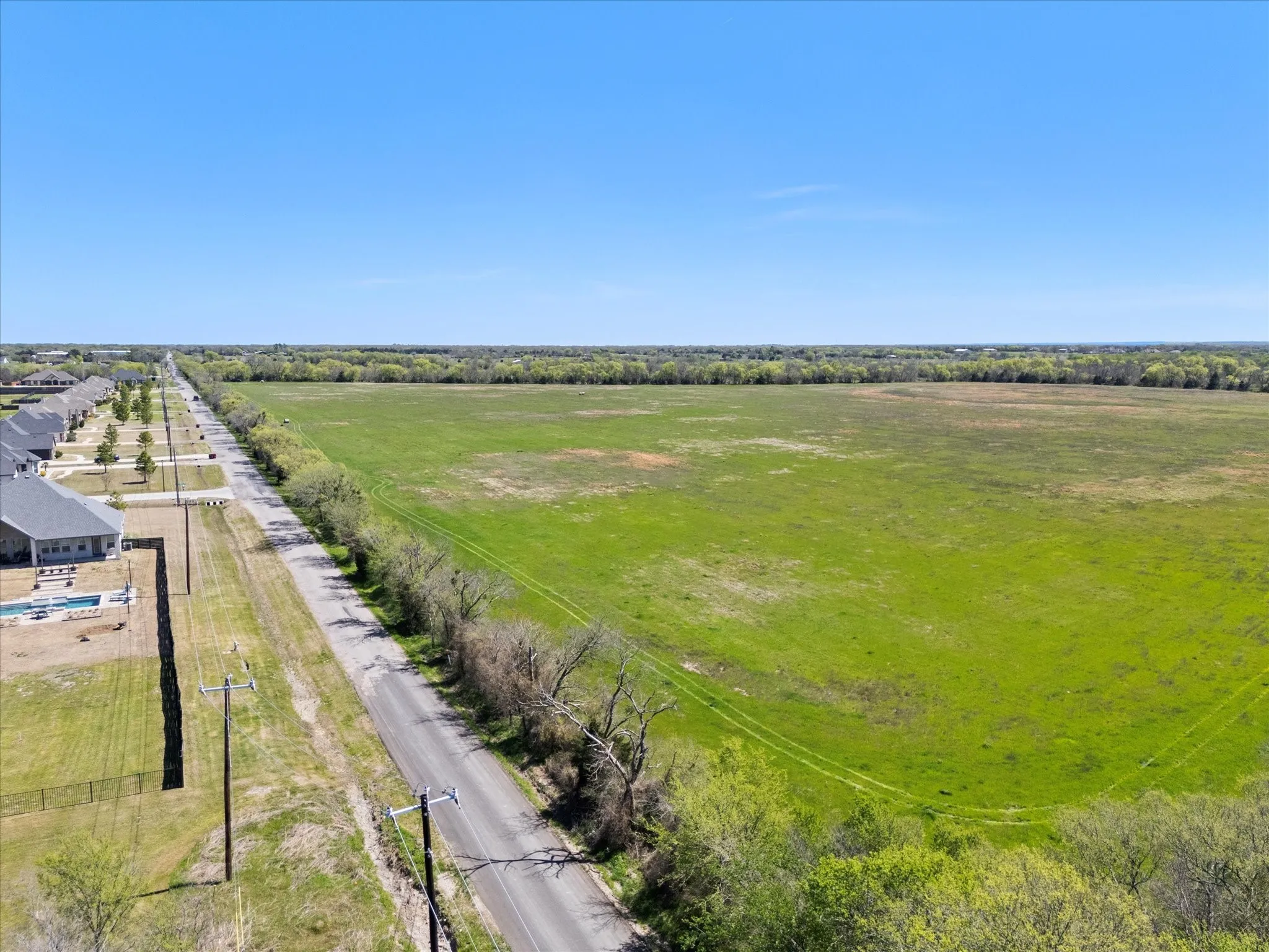 Looking East on CR 2526
