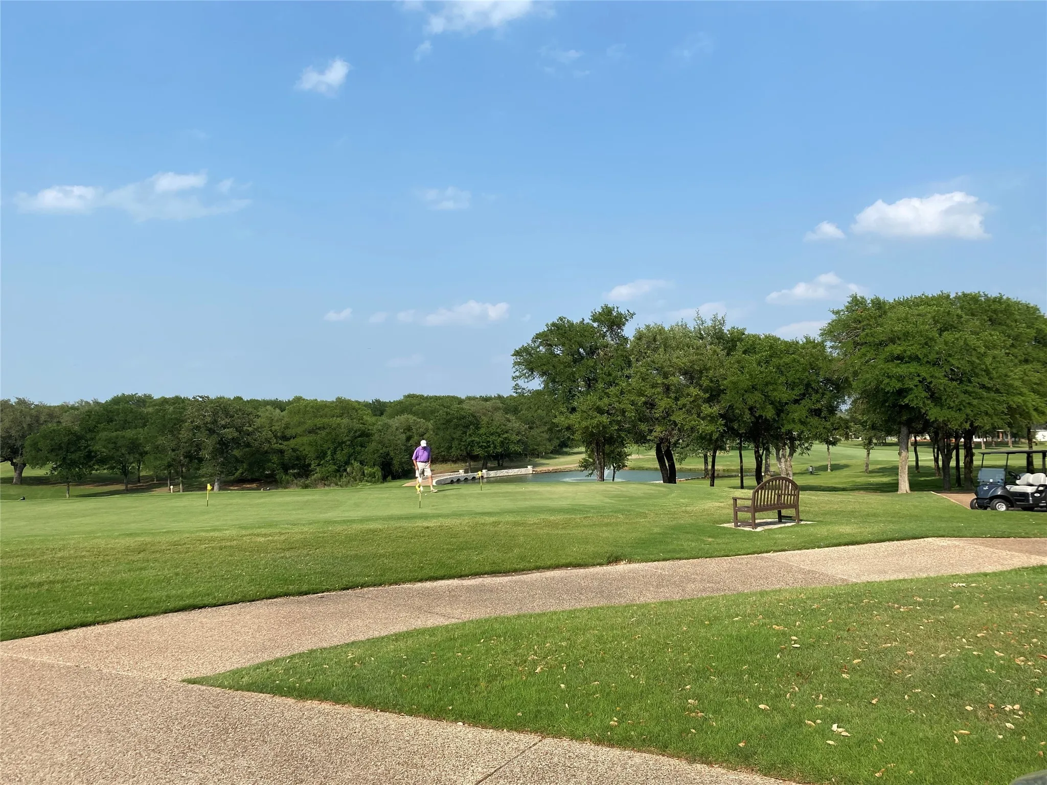 Surrounding community with a yard