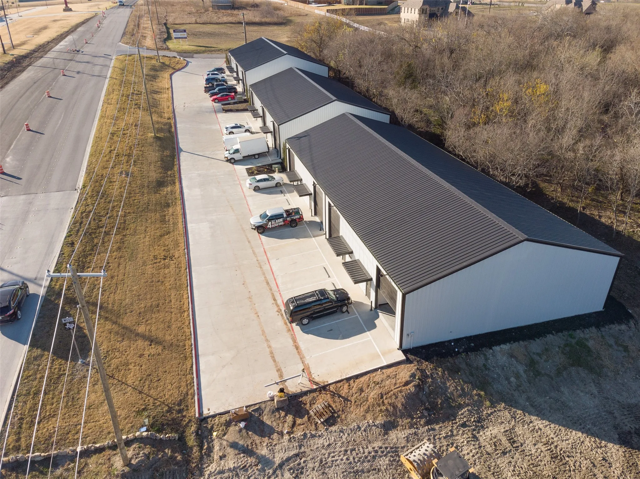 Birds eye view of property