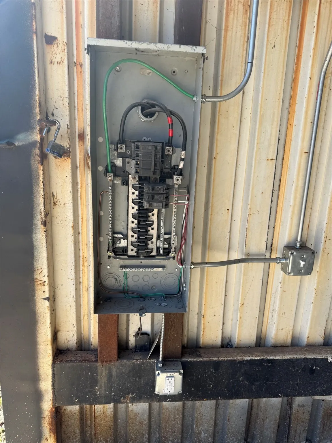 Utility room featuring electric panel