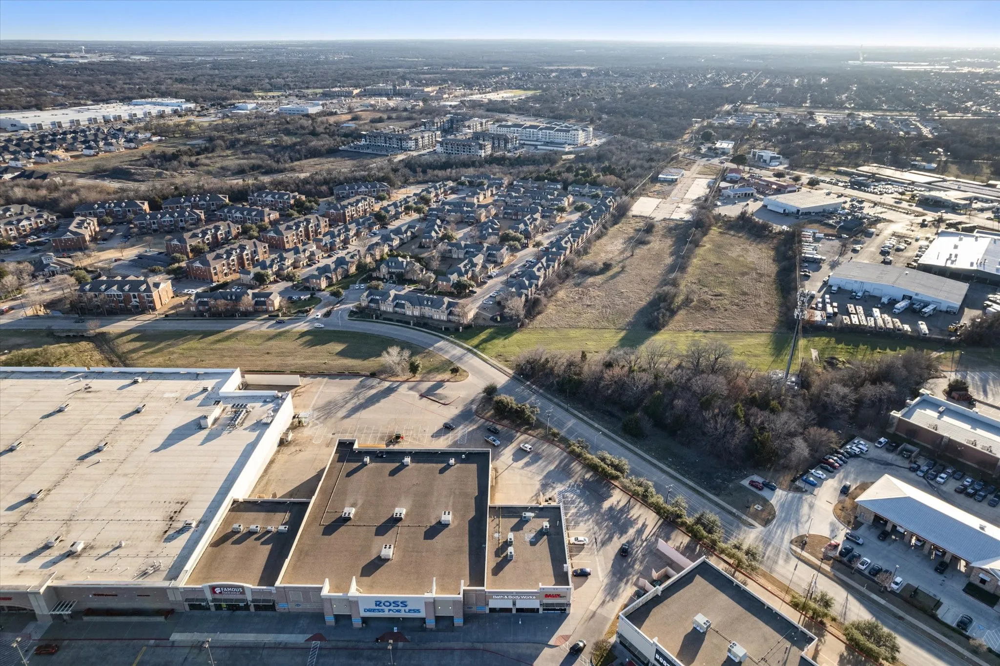 Birds eye view of property