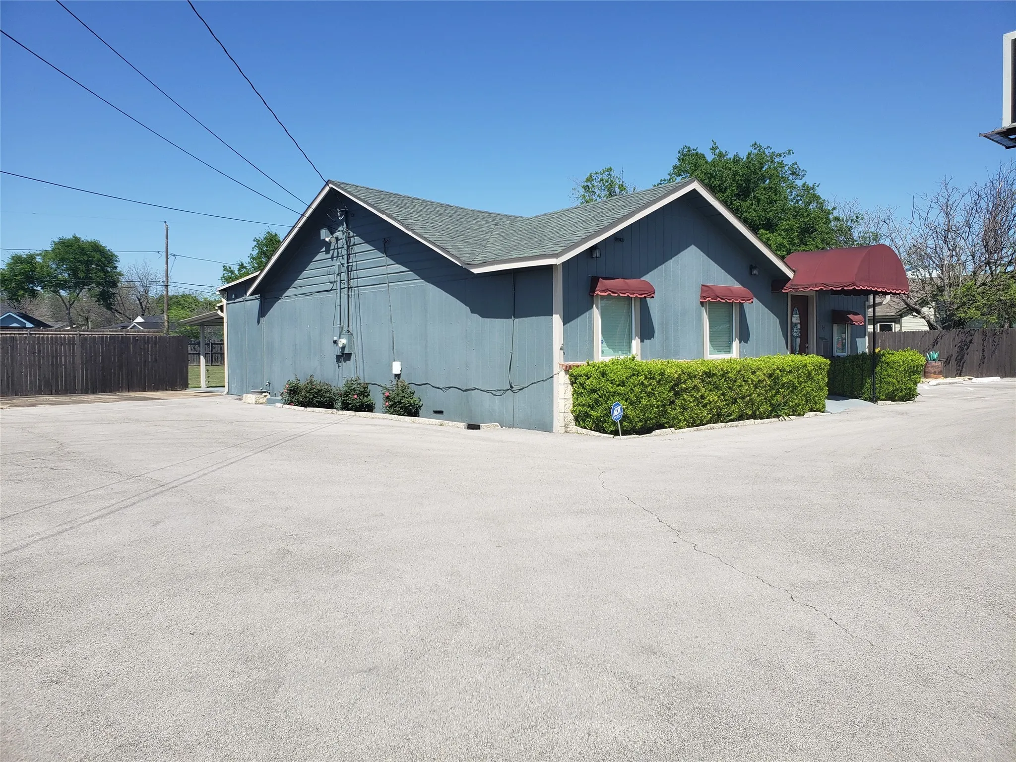 Leftside of Building and Landscaping