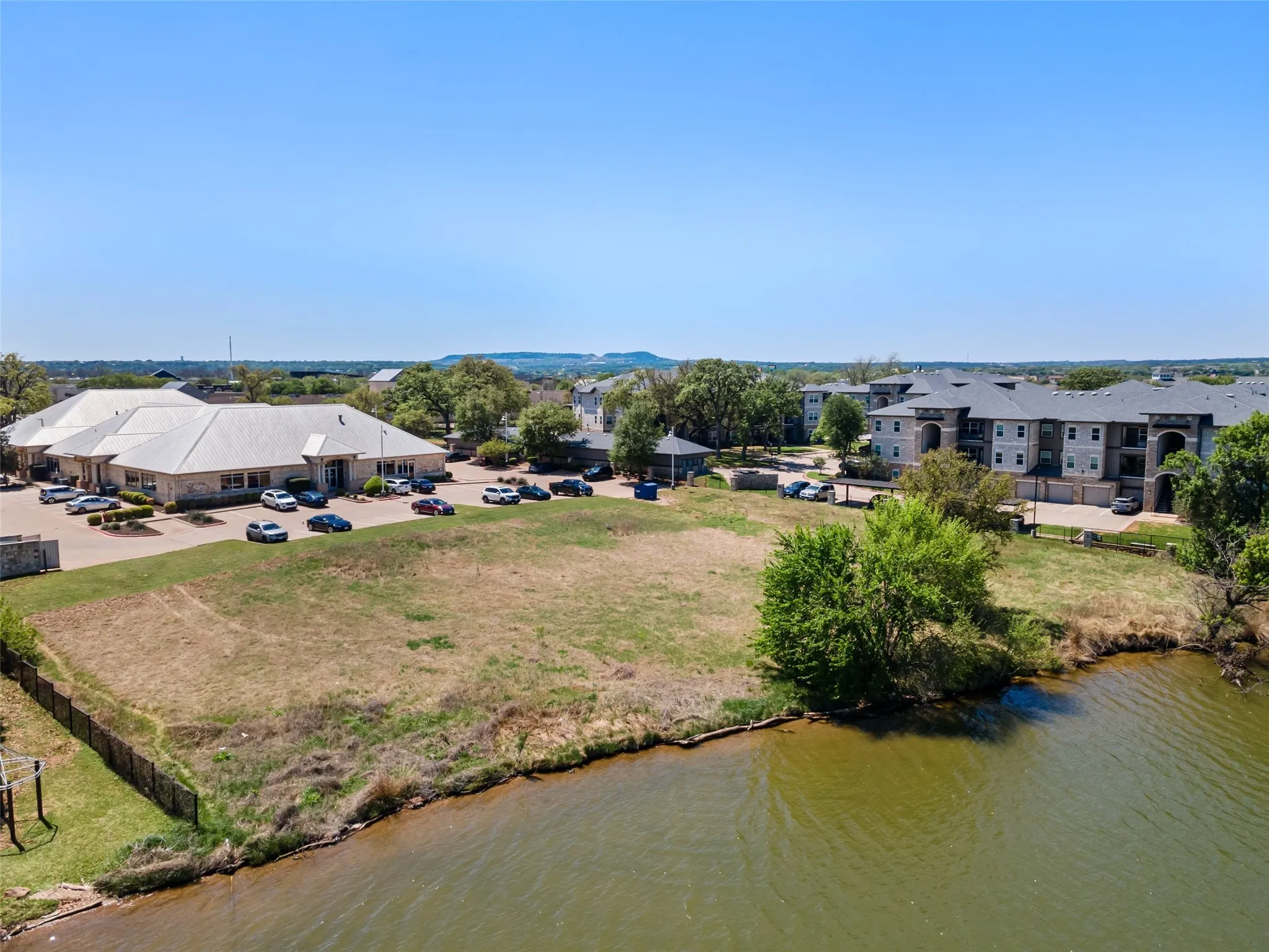 Drone / aerial view with a residential view