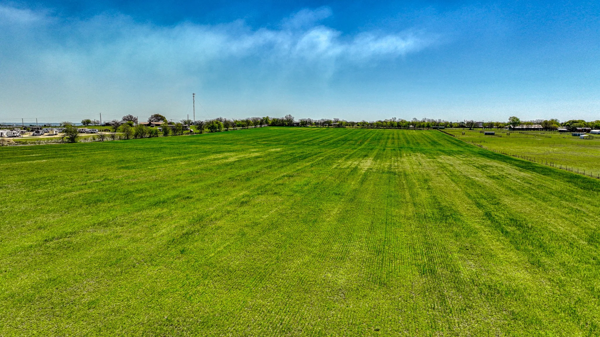 View of yard with a rural view