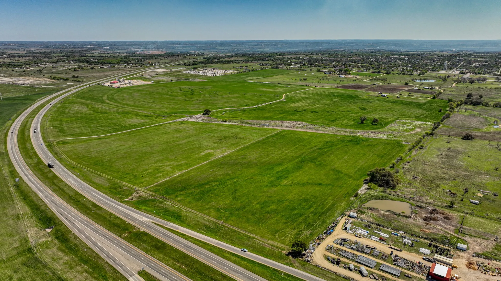 Drone / aerial view featuring a rural view