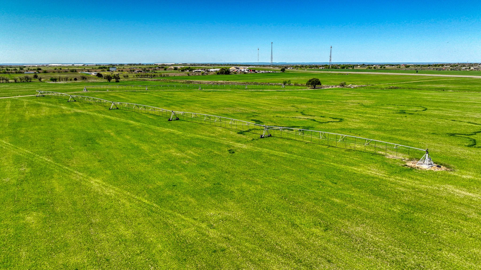 Bird's eye view with a rural view