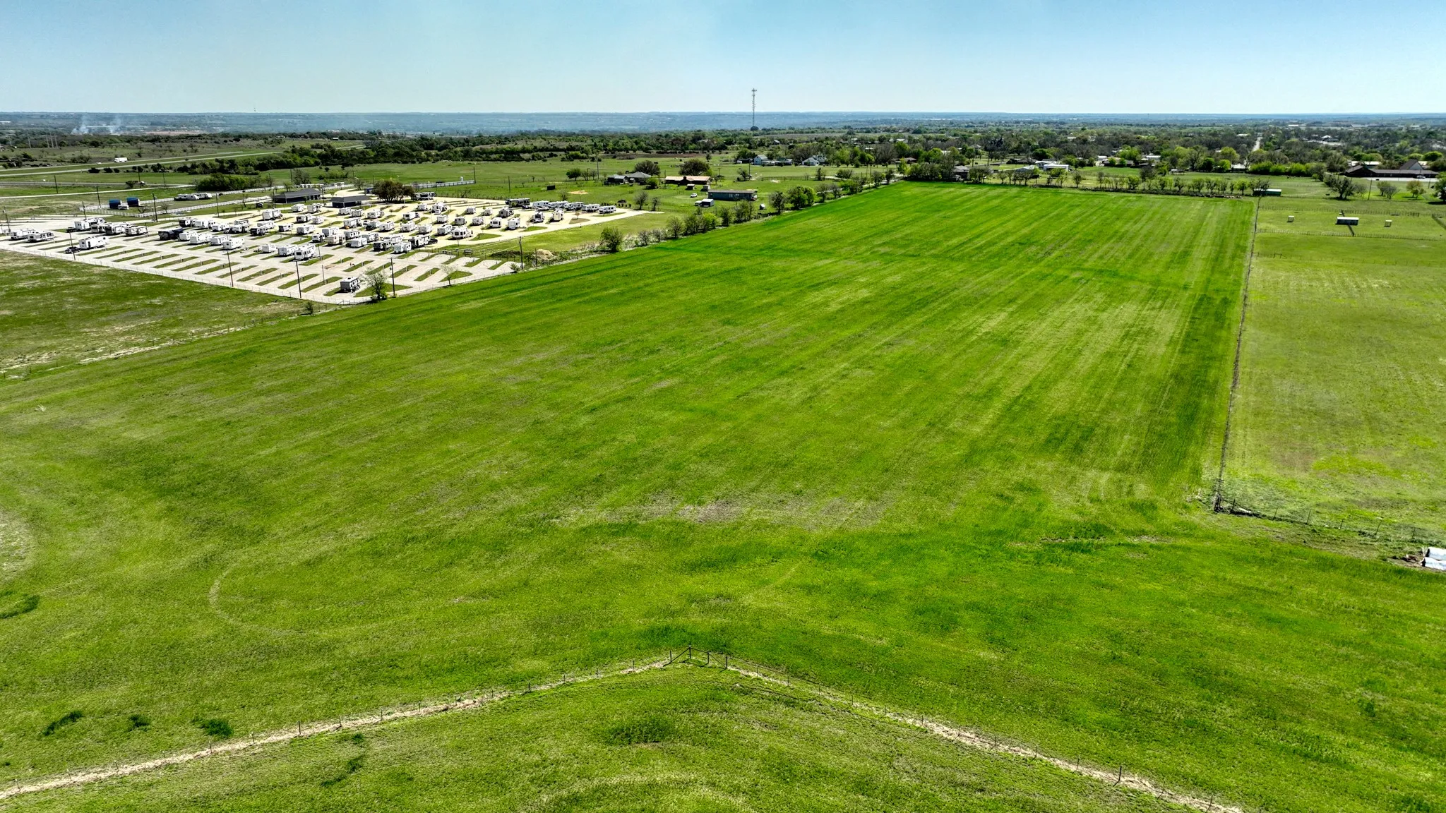Bird's eye view with a rural view