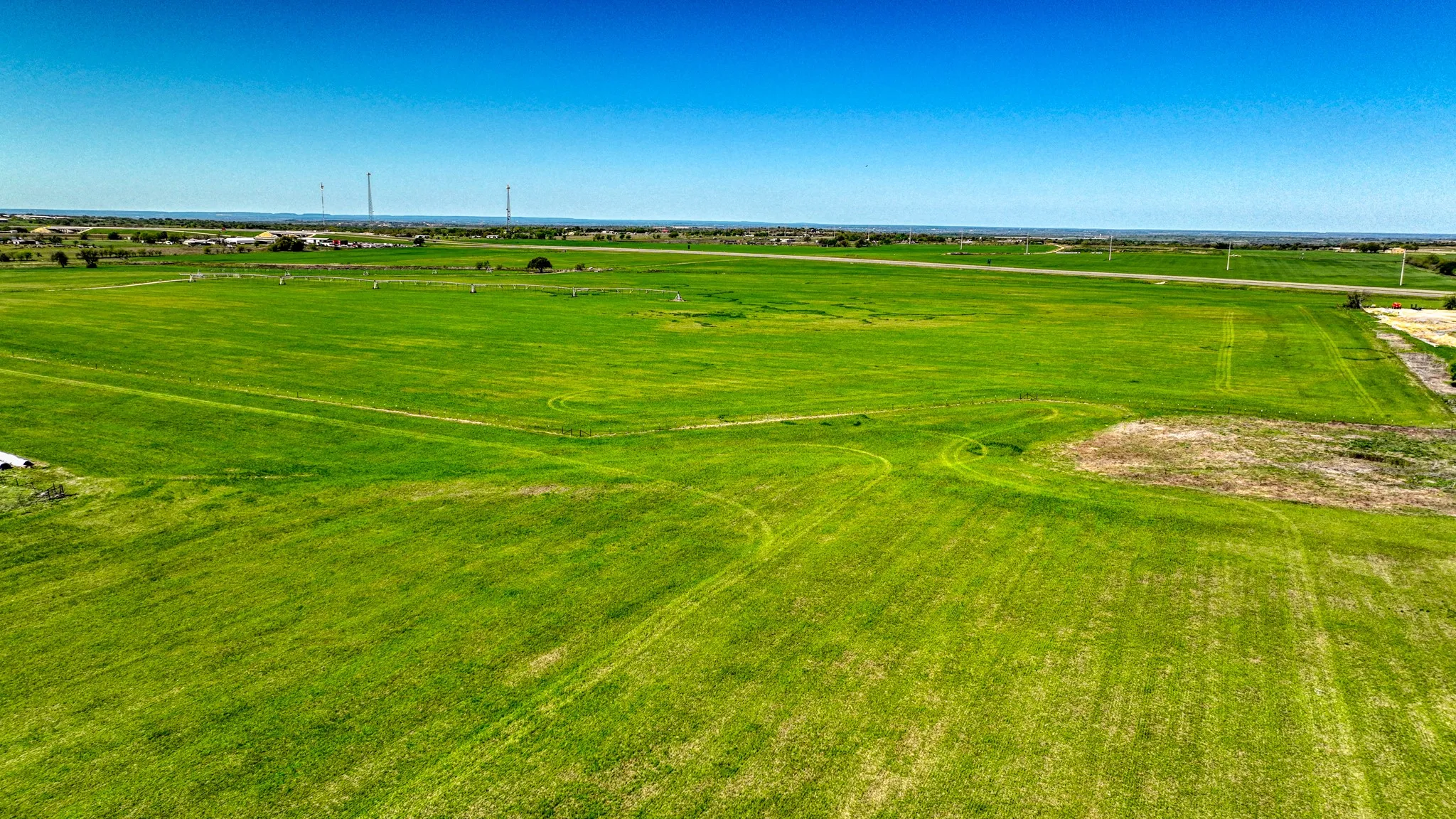 Aerial view featuring a rural view