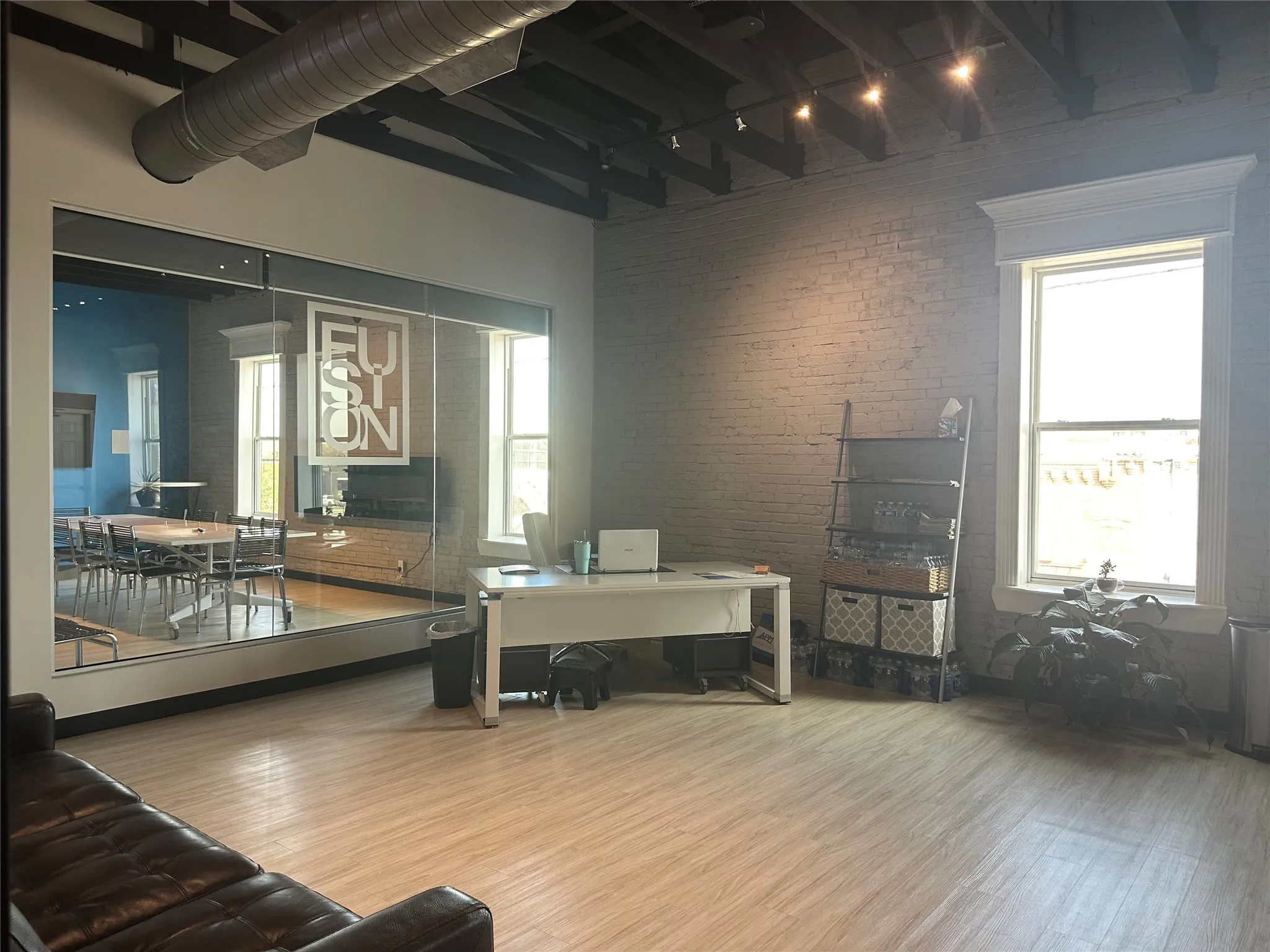 Receptionist area for greeting clients