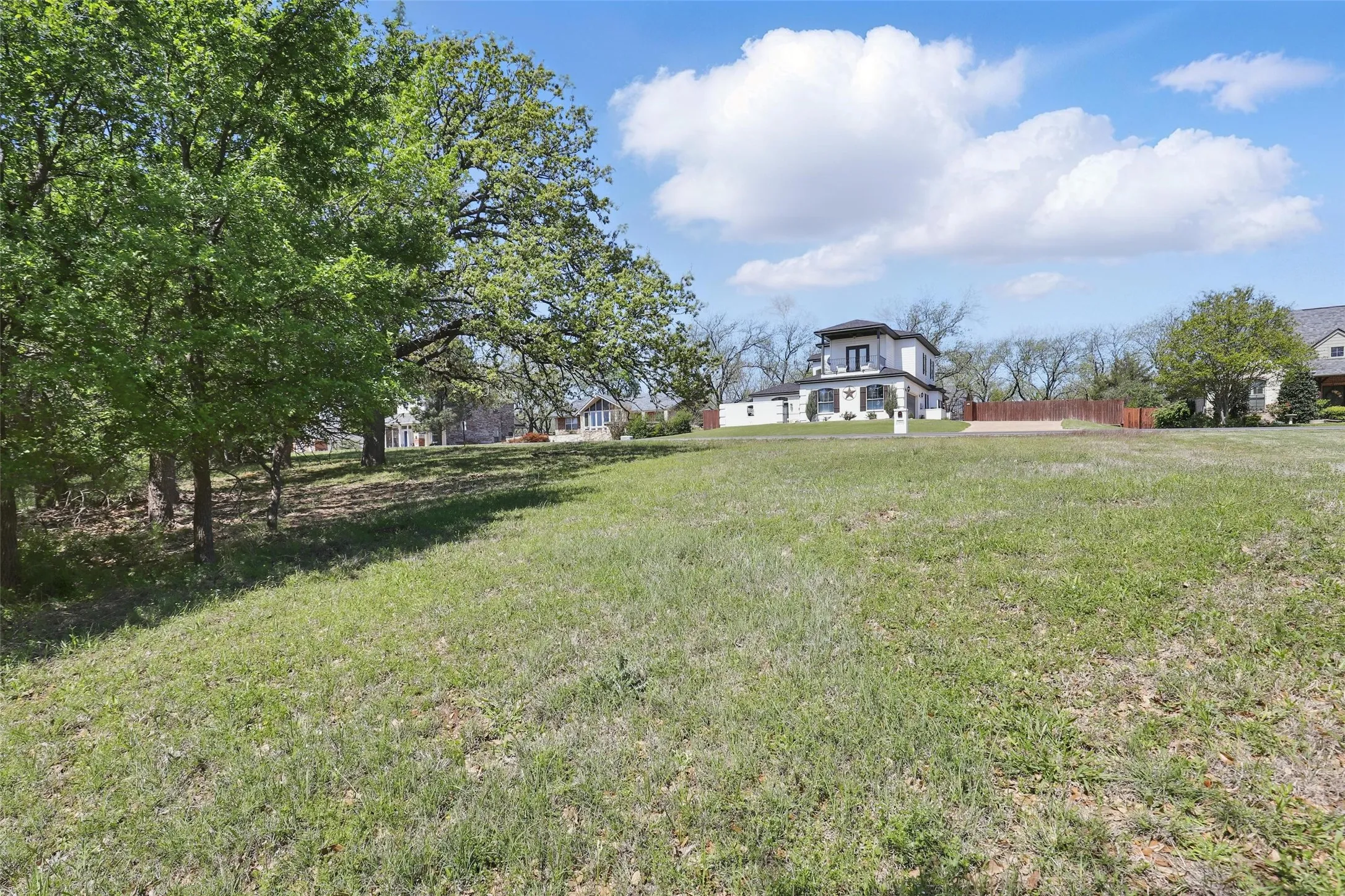 View across the street from the homesite.