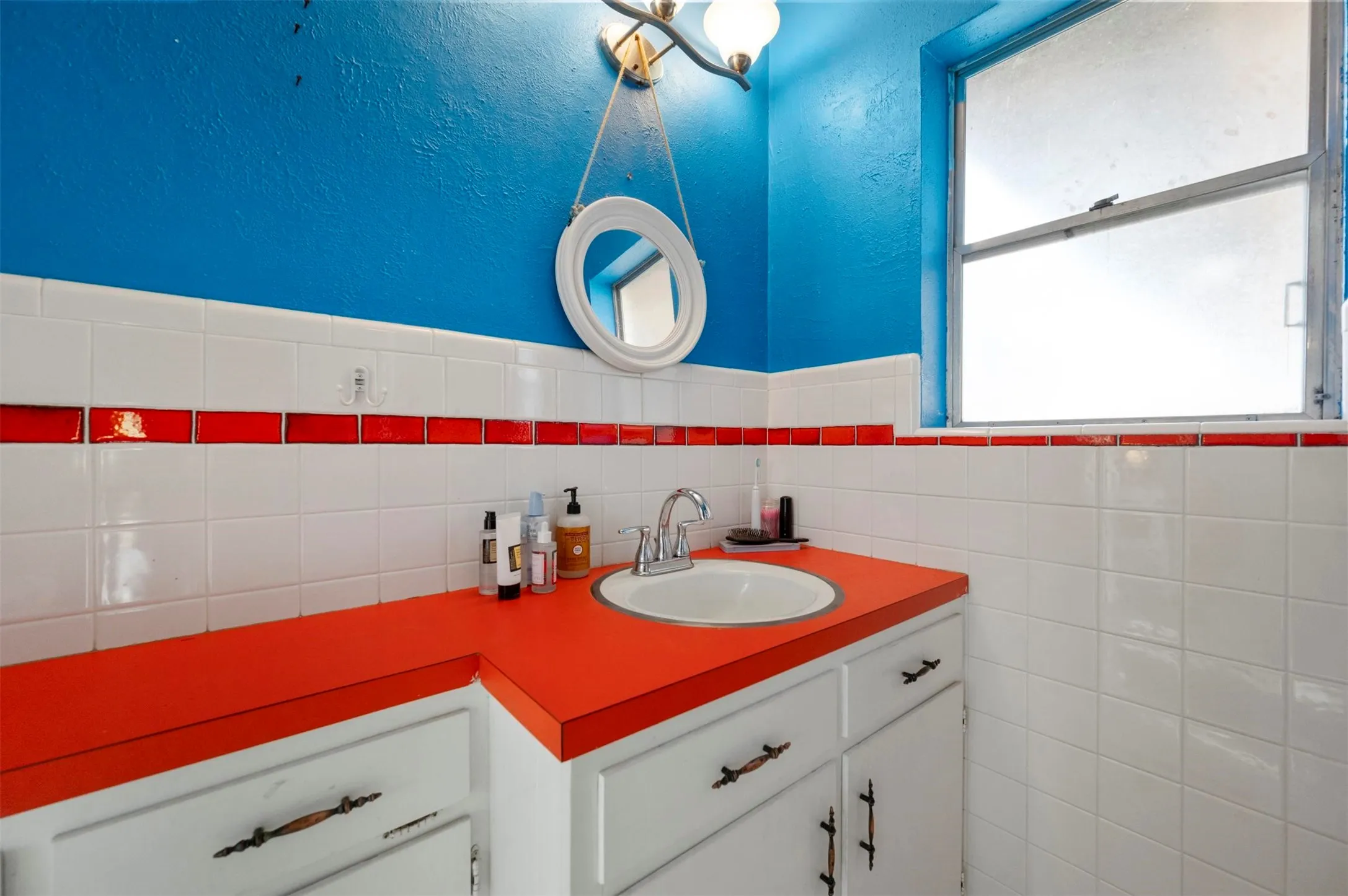 Bathroom featuring vanity
