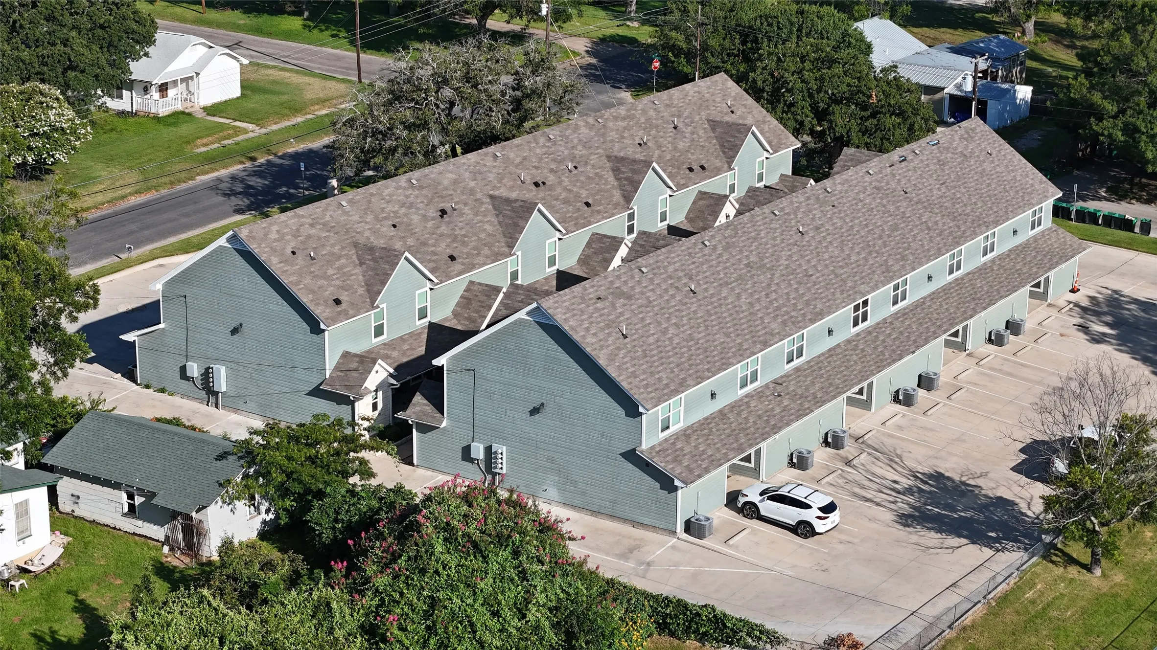 View from above of property